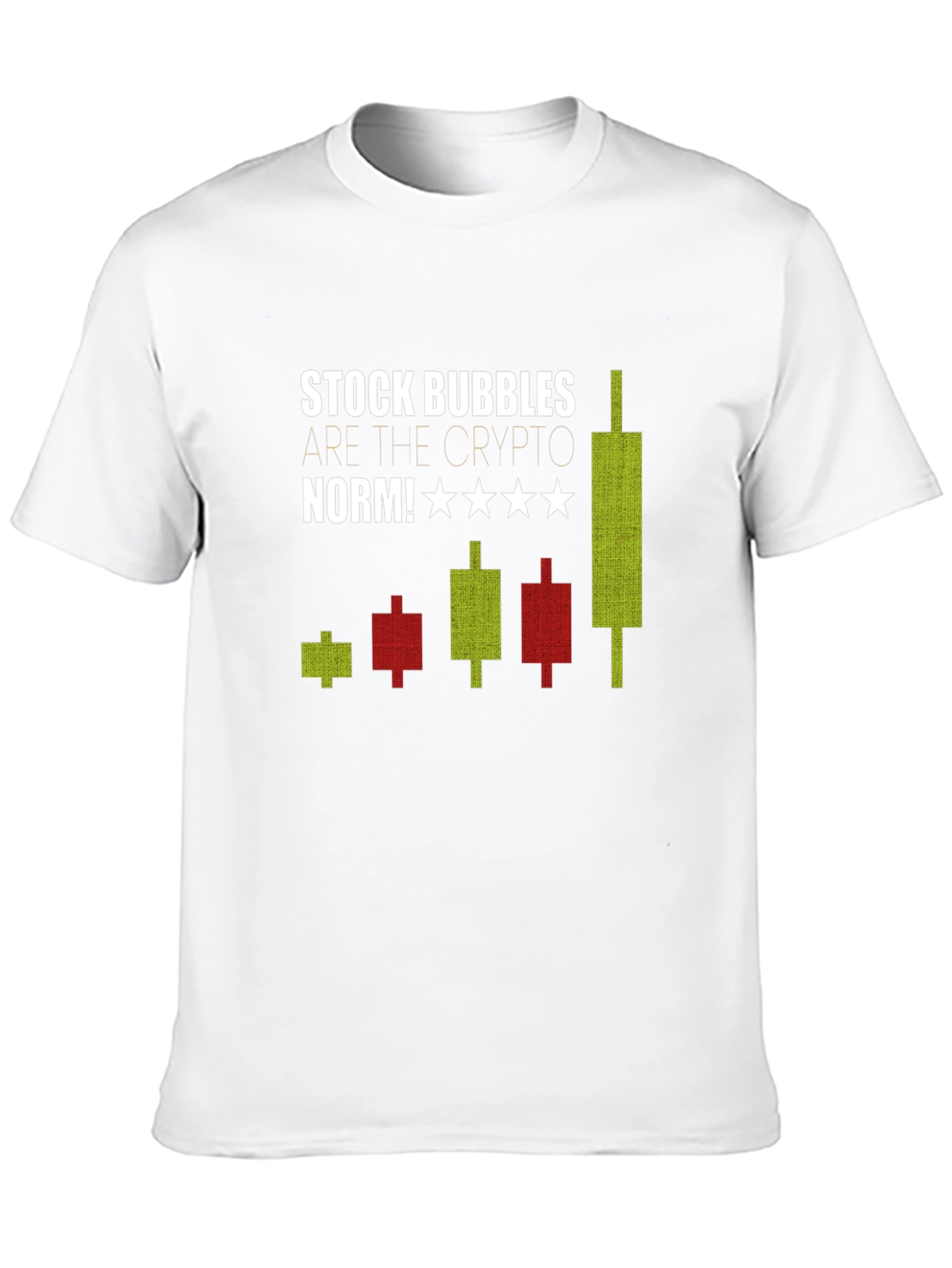 Stock Bubbles Crypto Tee - Mens Black Graphic T-Shirt