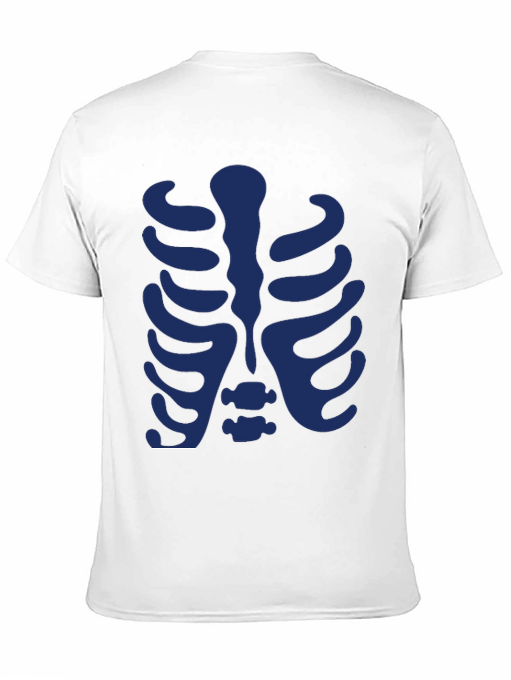 Skeleton Rib Cage Graphic Tee - Black