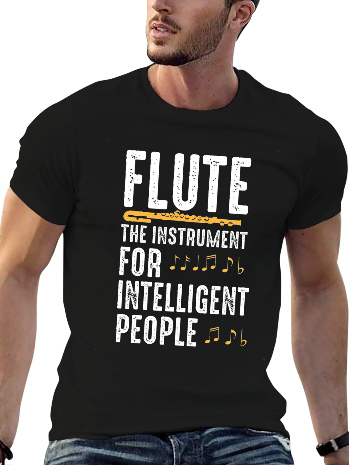 Flute Instrument T-Shirt - Intelligent People Tee
