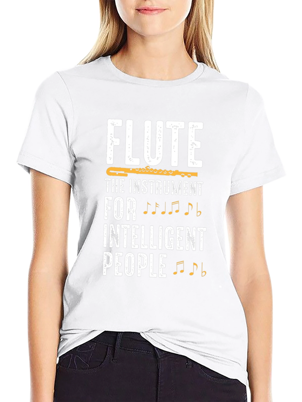 Flute Instrument T-Shirt - Intelligent People Tee