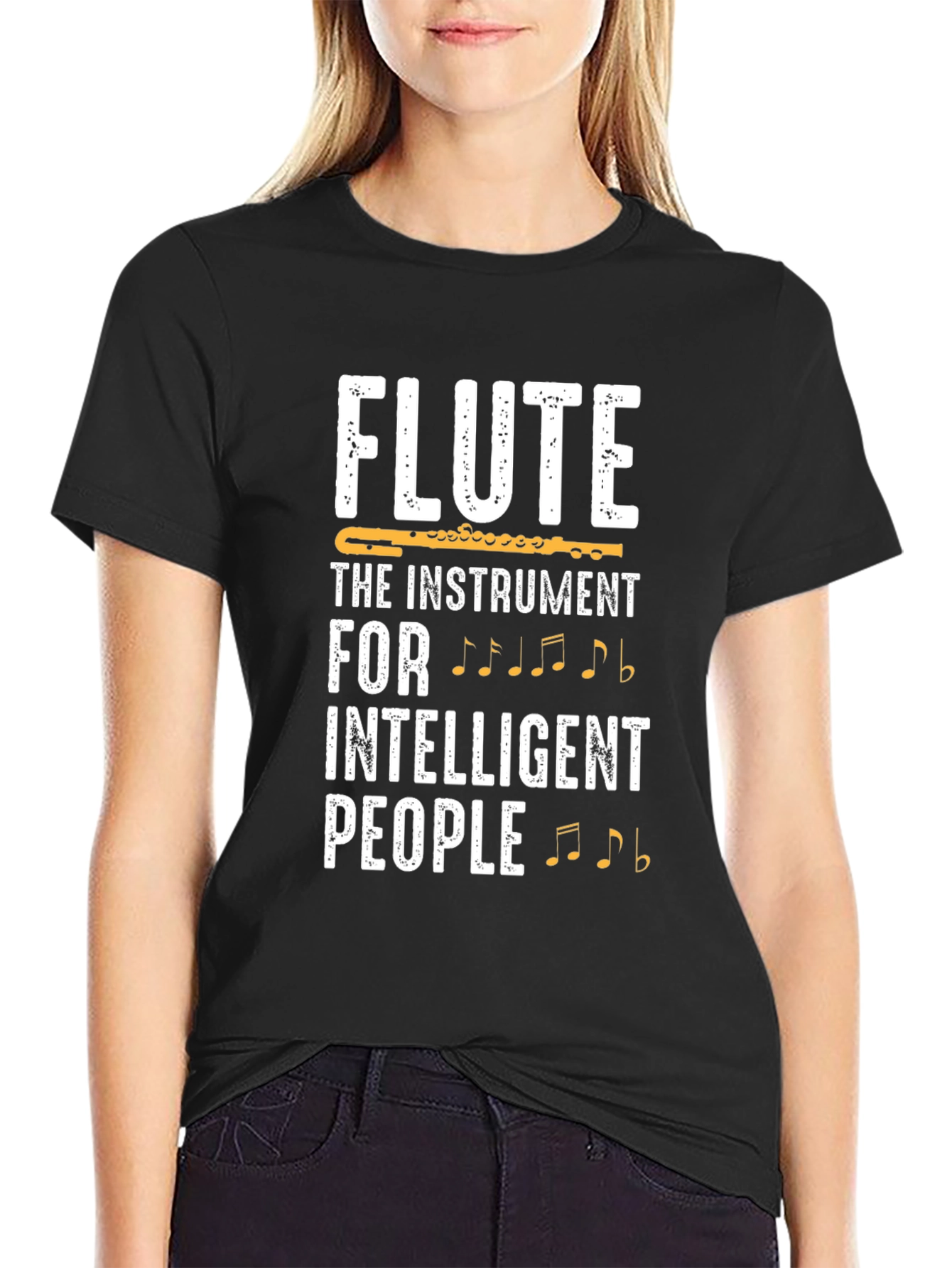Flute Instrument T-Shirt - Intelligent People Tee