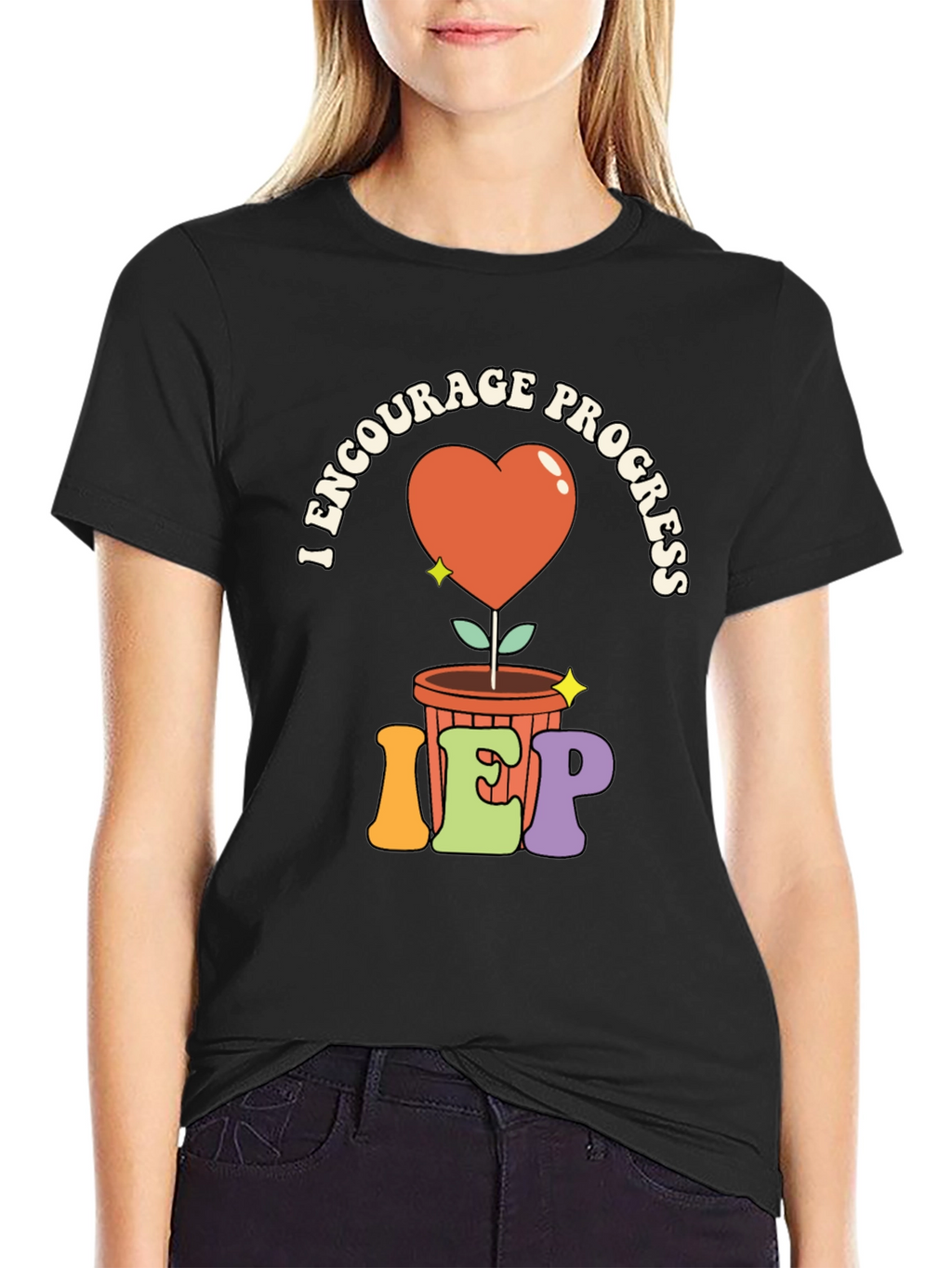 I Encourage Progress IEP Heart T-Shirt
