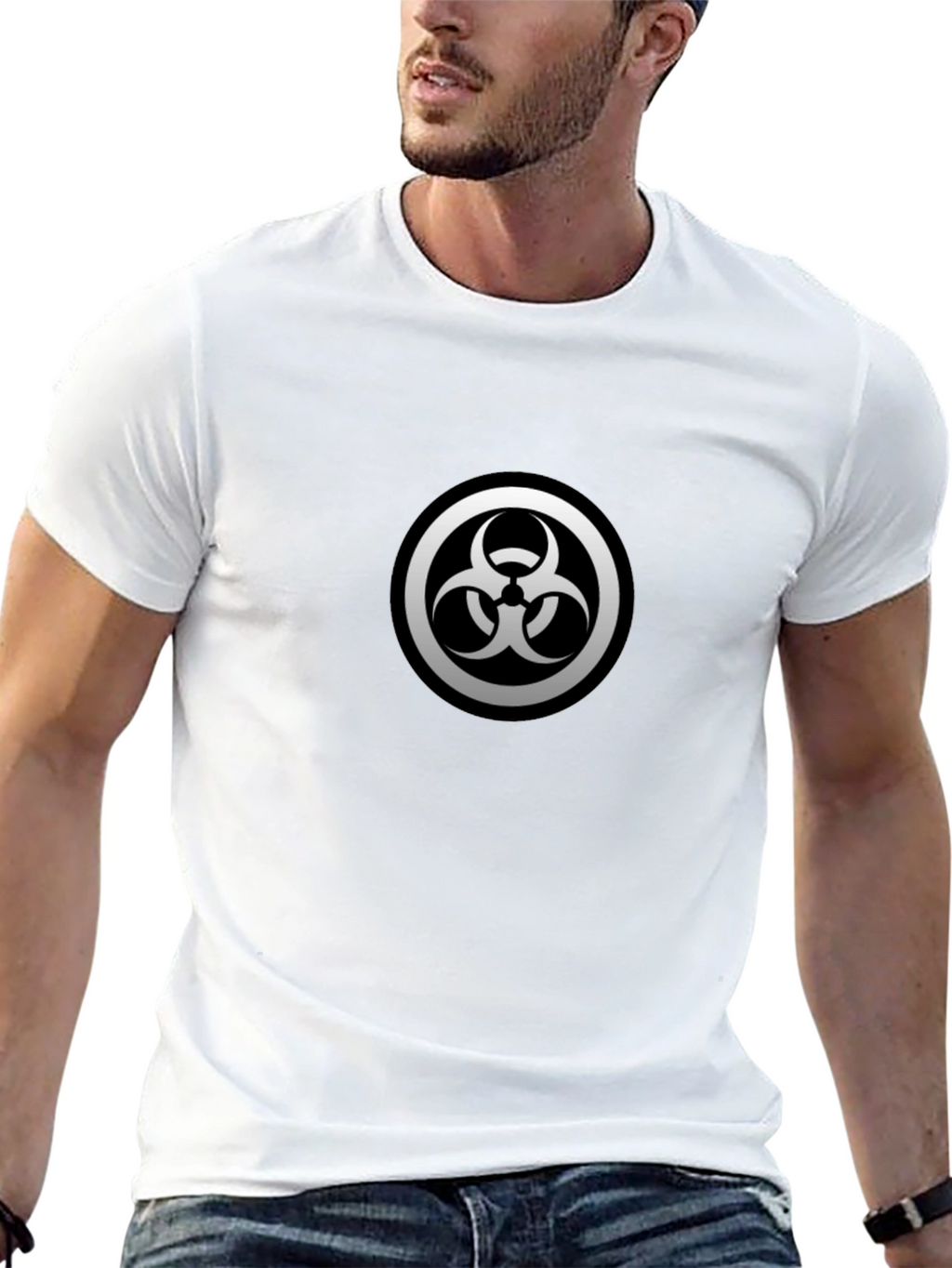 Biohazard Symbol Black T-Shirt