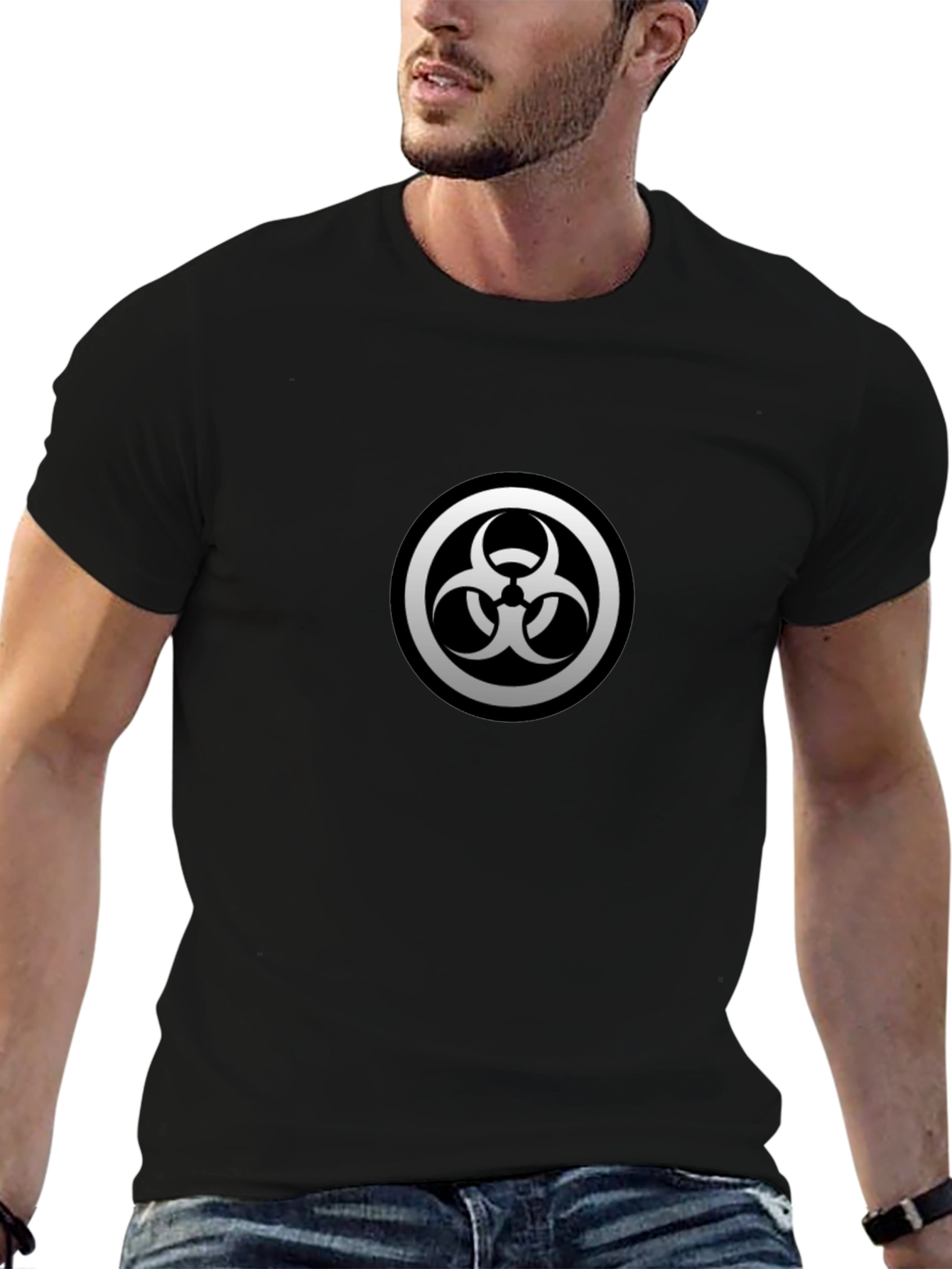 Biohazard Symbol Black T-Shirt