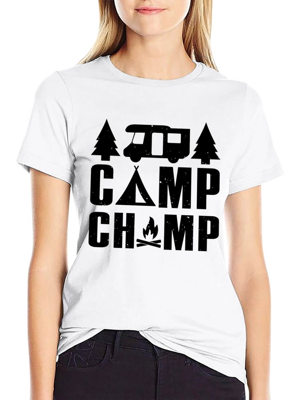 Camp Champ Graphic Tee - Camping Adventure Shirt