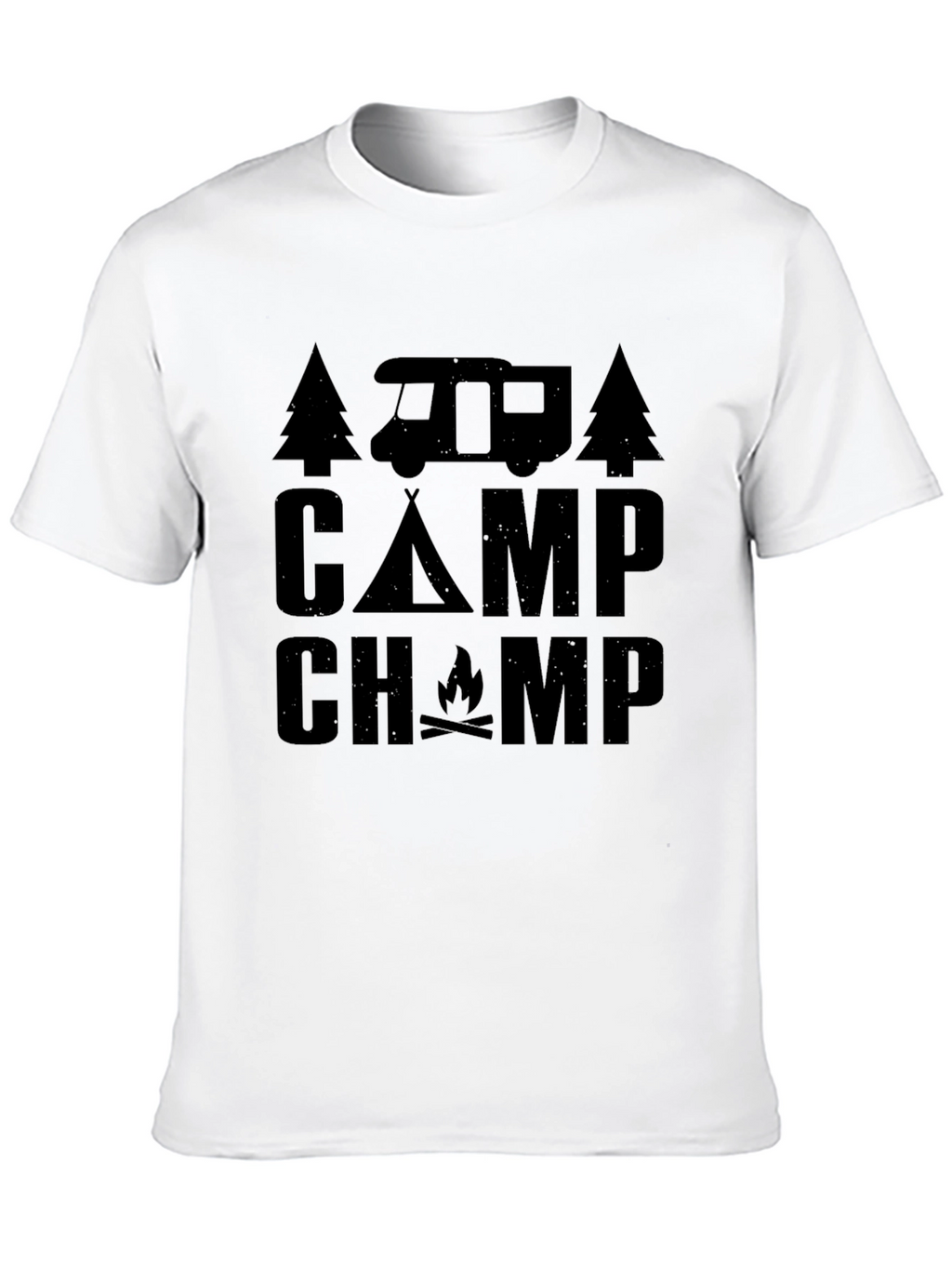 Camp Champ Graphic Tee - Camping Adventure Shirt