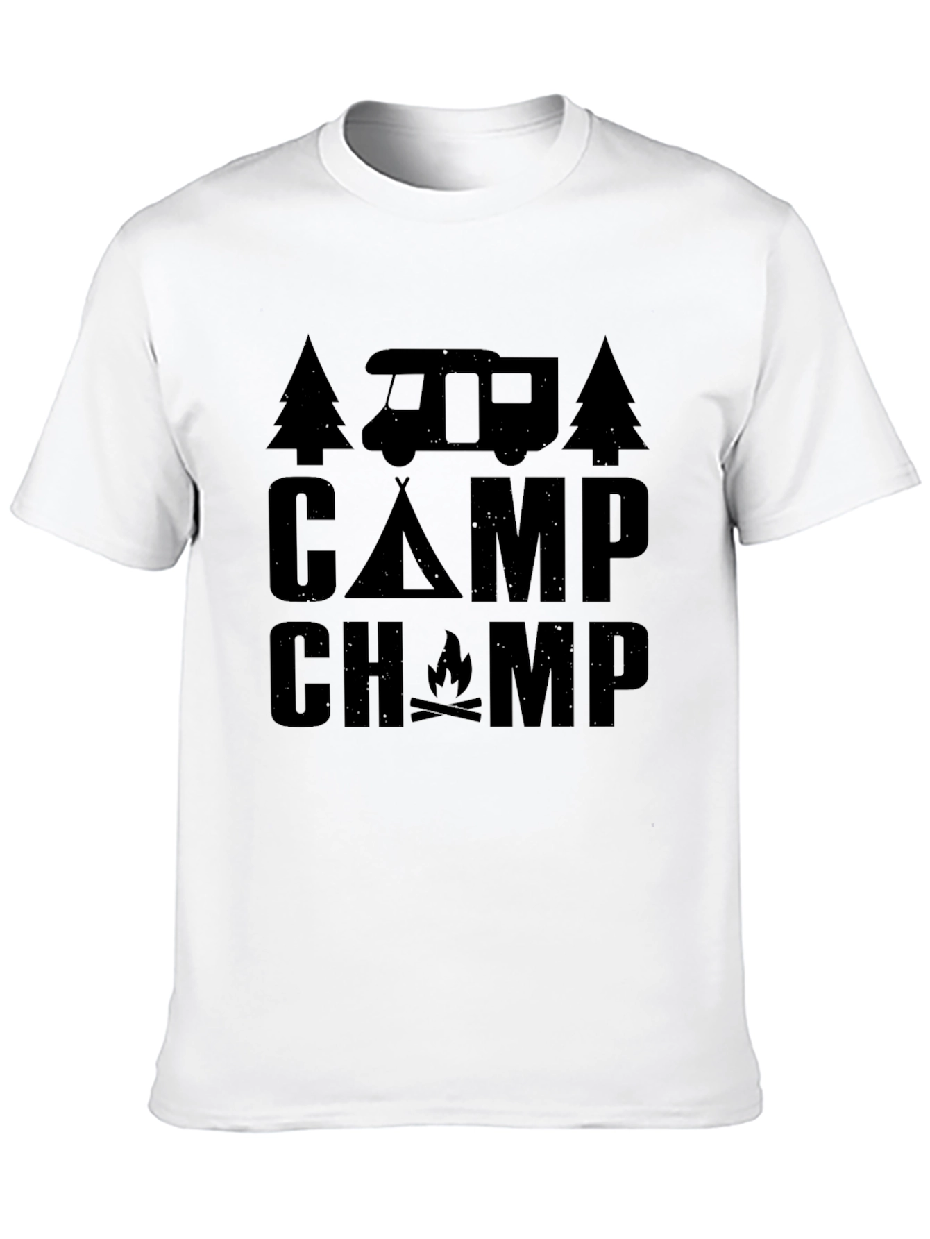 Camp Champ Graphic Tee - Camping Adventure Shirt