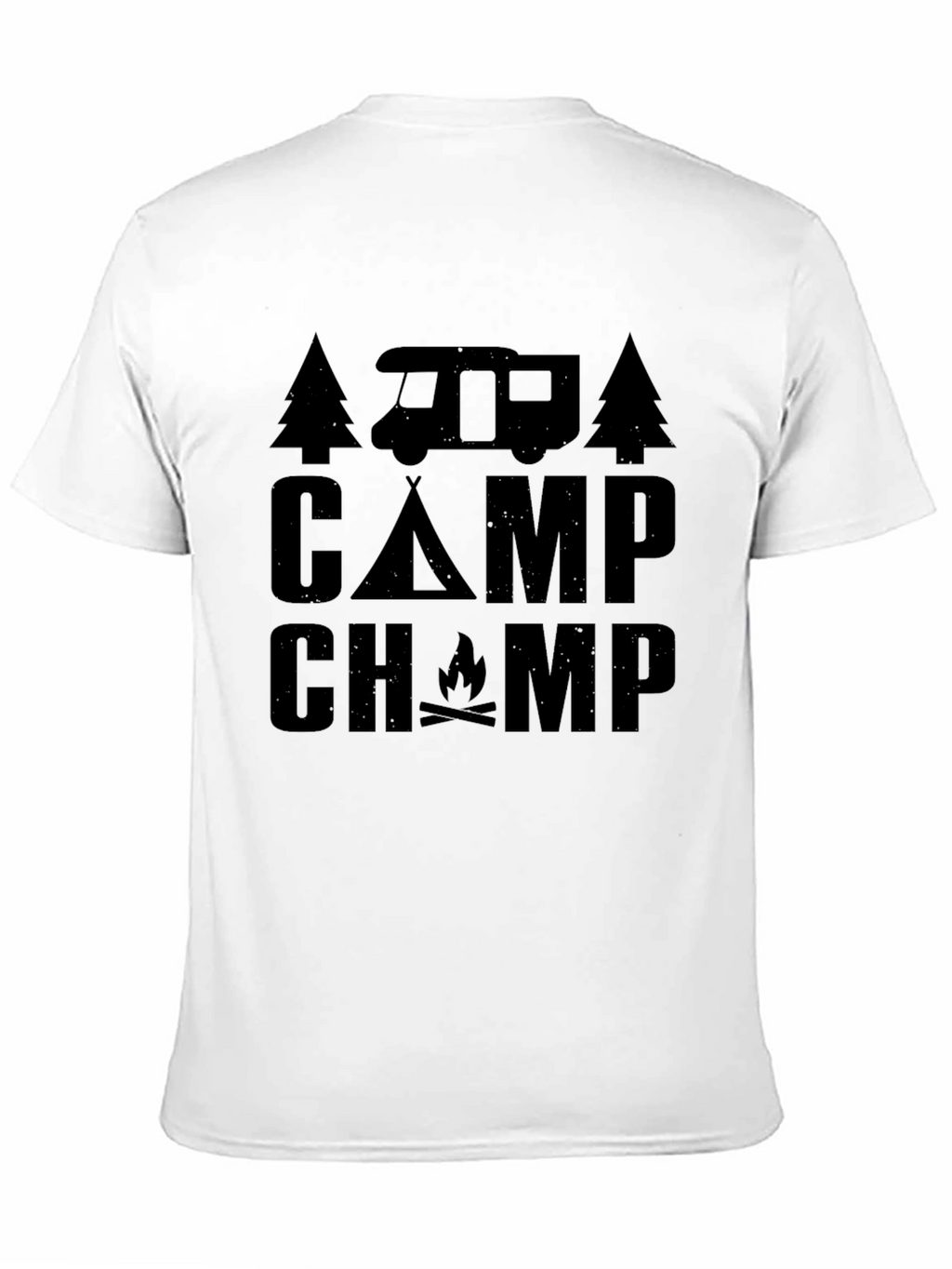 Camp Champ Graphic Tee - Camping Adventure Shirt