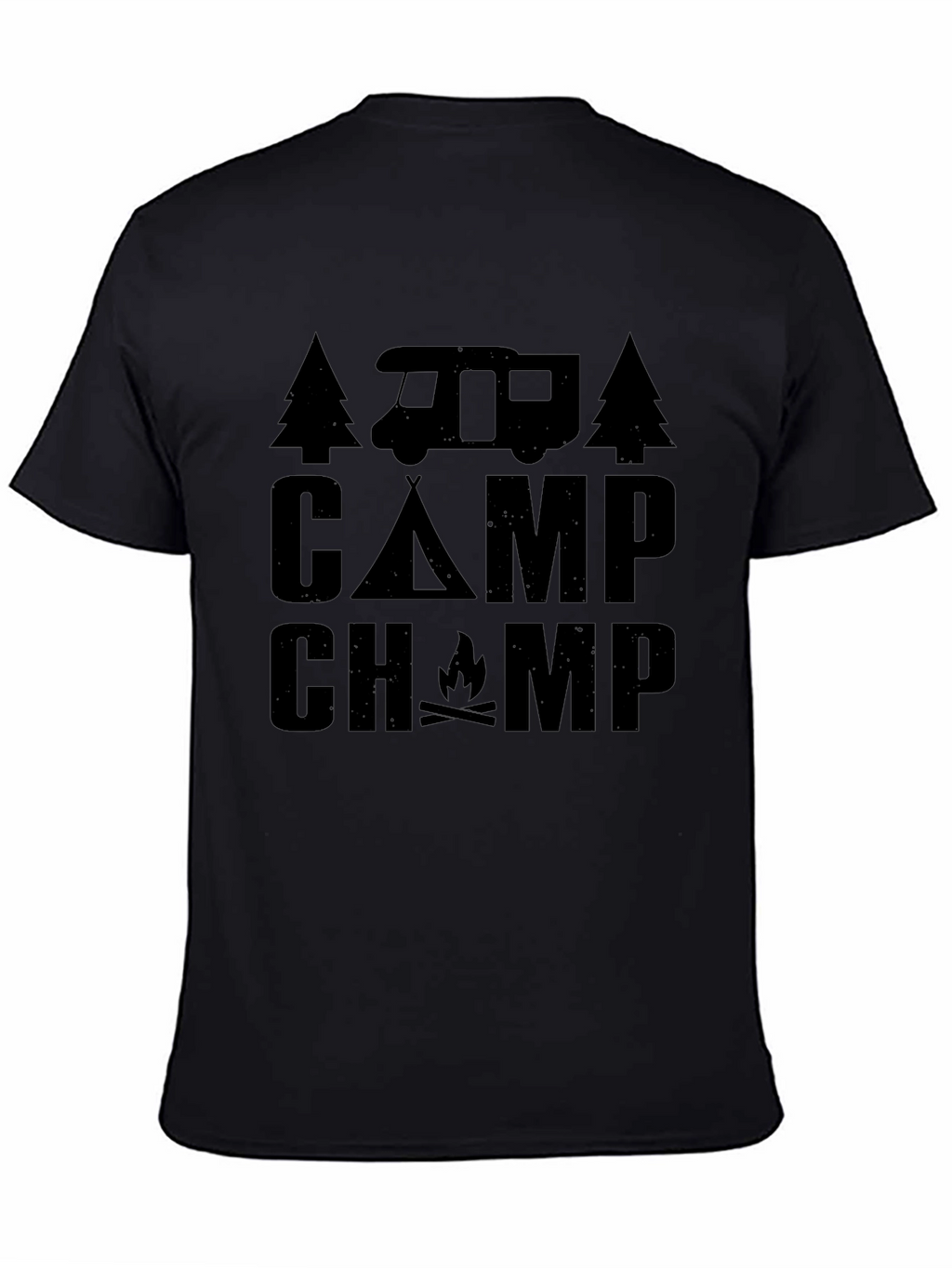 Camp Champ Graphic Tee - Camping Adventure Shirt