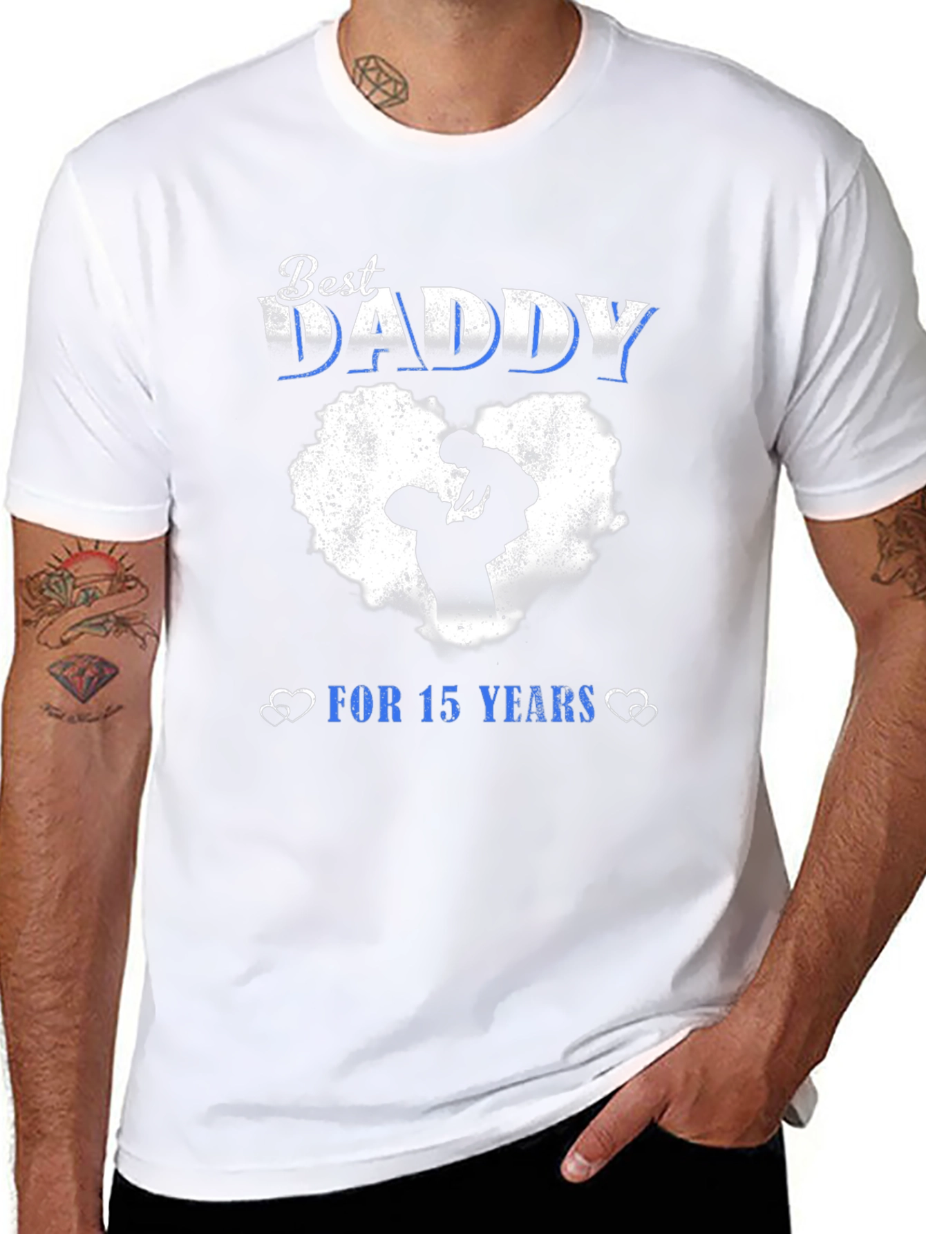 Best Daddy T-Shirt - 15 Years Fathers Day Gift