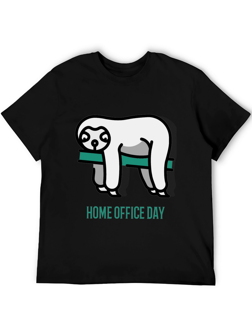 Home Office Day Sloth Graphic T-Shirt