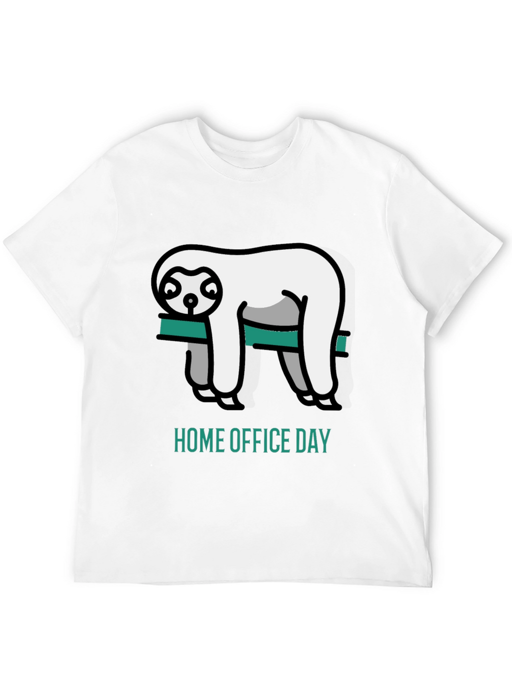 Home Office Day Sloth Graphic T-Shirt