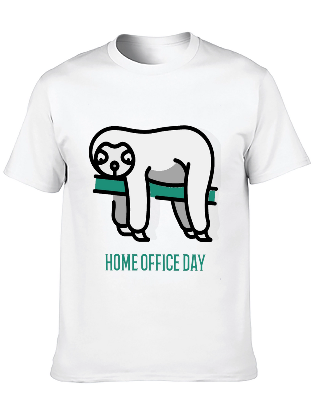 Home Office Day Sloth Graphic T-Shirt
