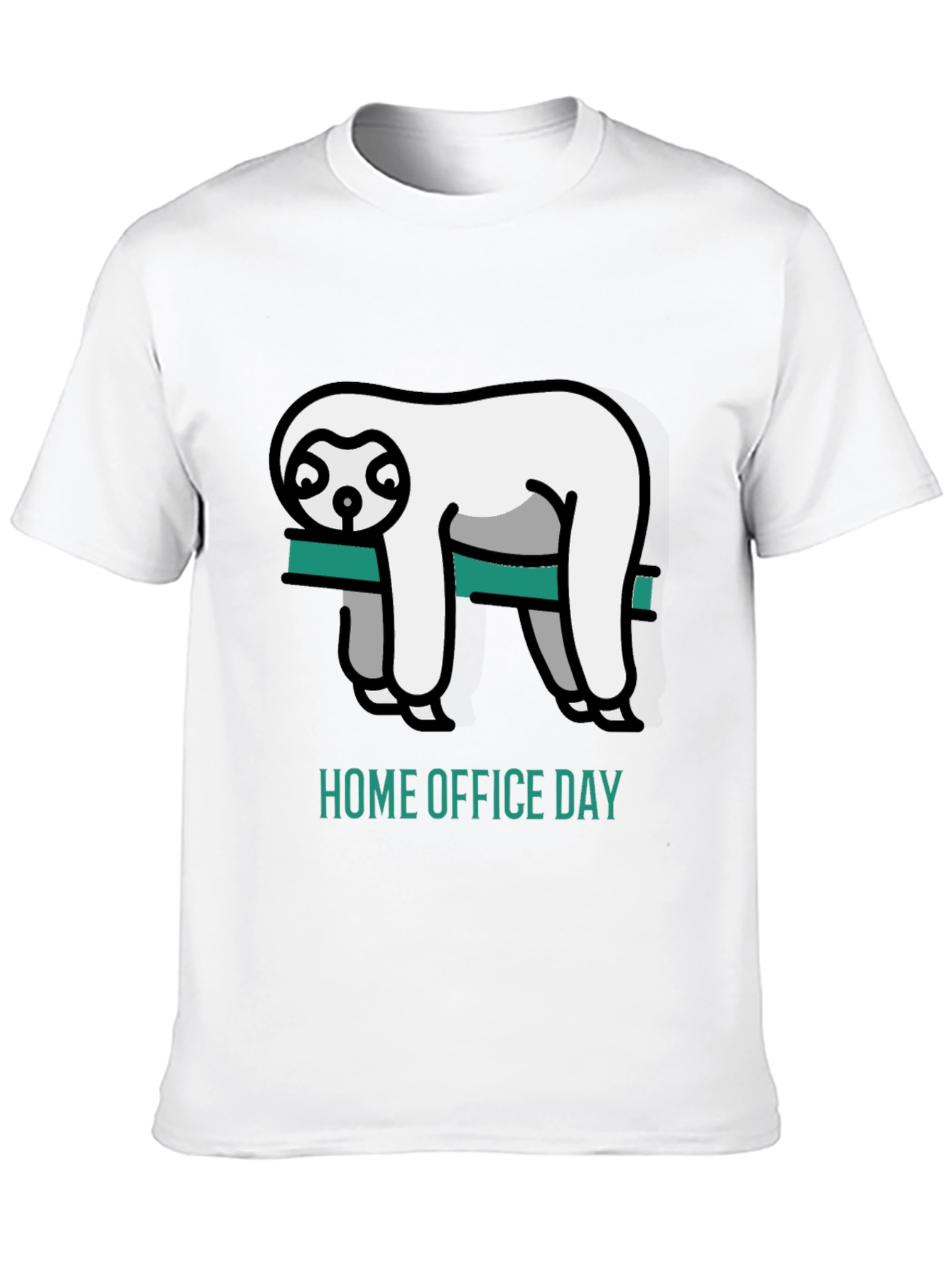 Home Office Day Sloth Graphic T-Shirt