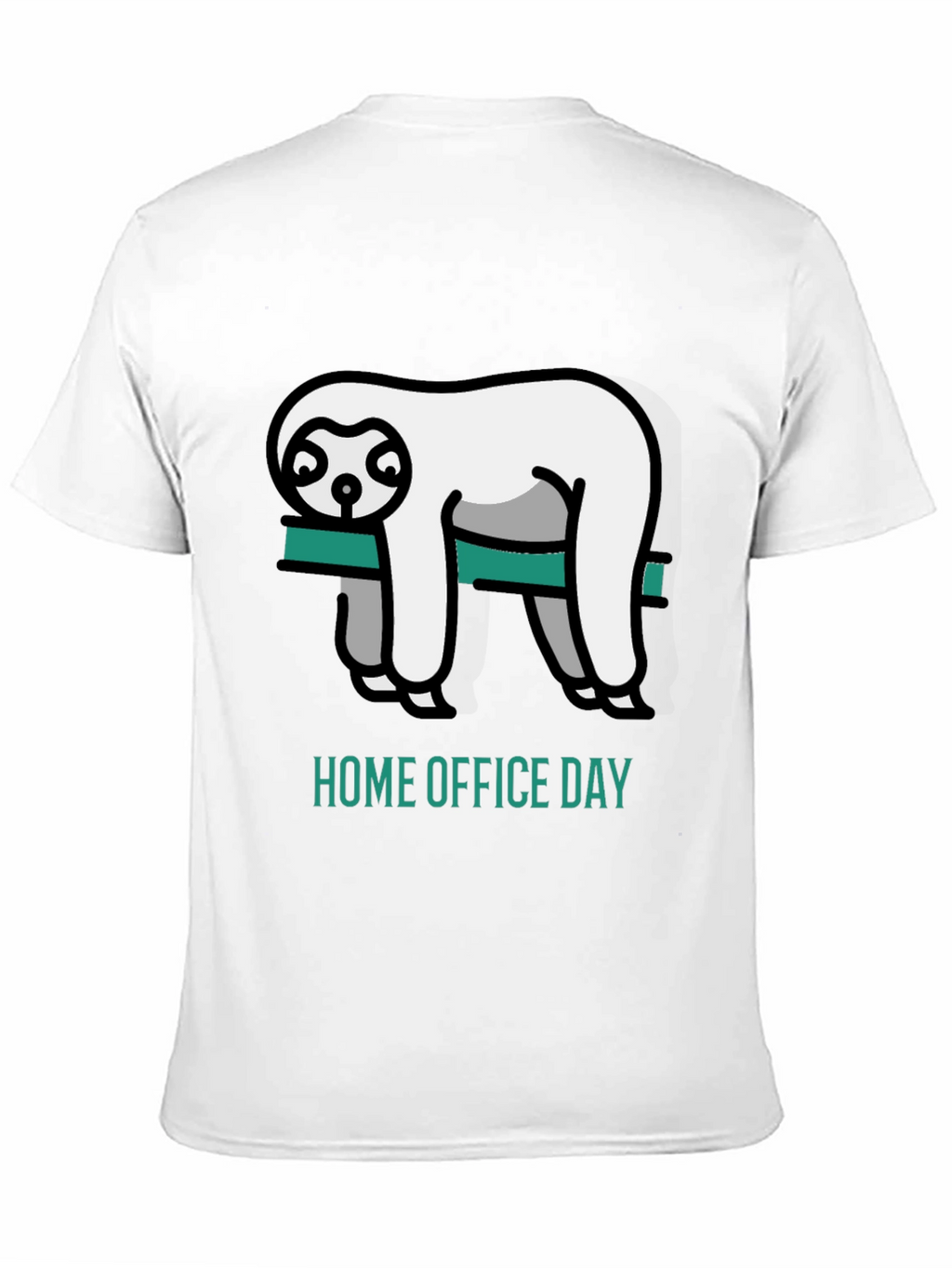 Home Office Day Sloth Graphic T-Shirt