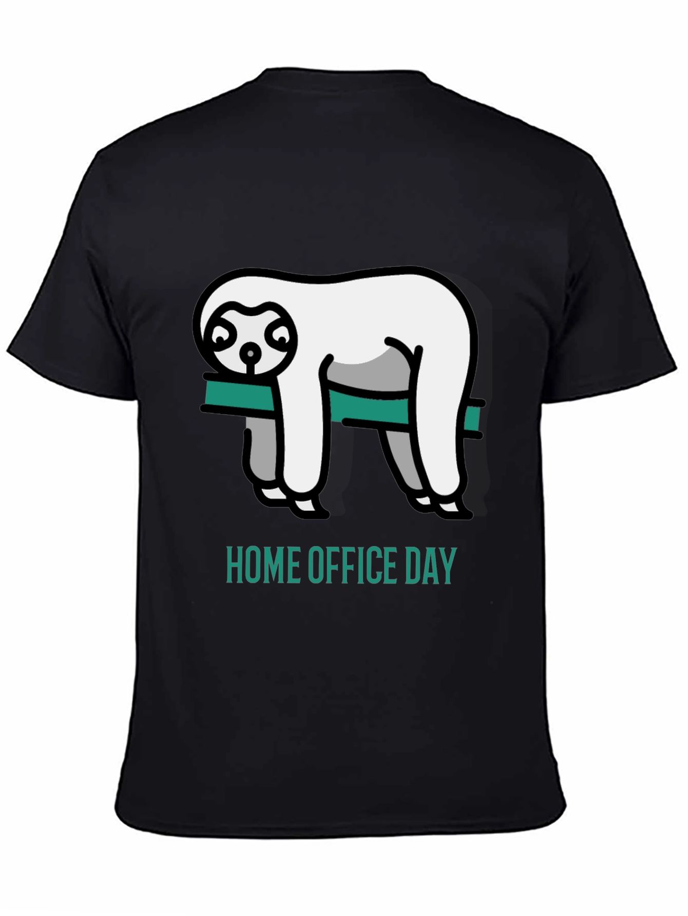 Home Office Day Sloth Graphic T-Shirt