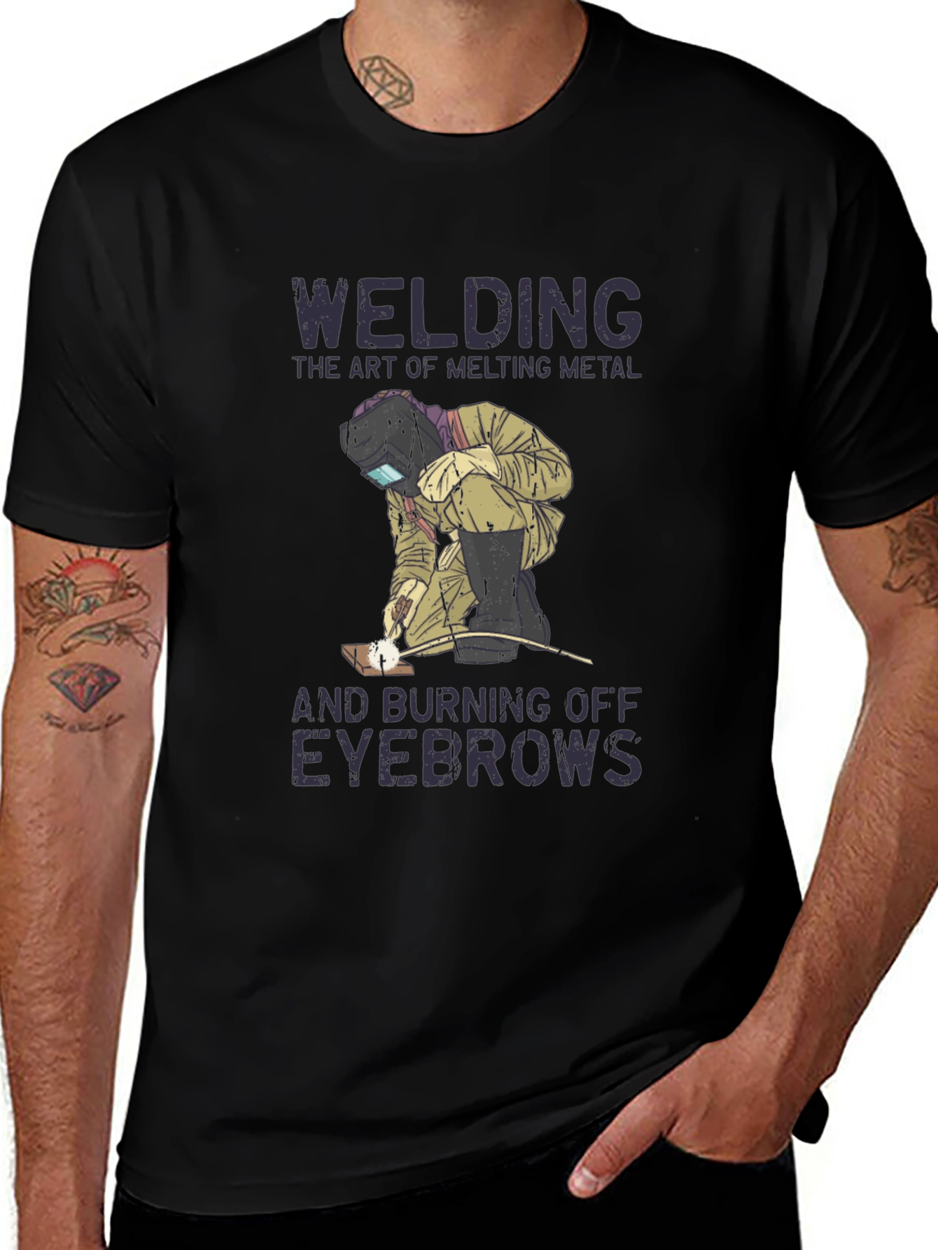 Welding Humor T-Shirt: Art of Melting Metal
