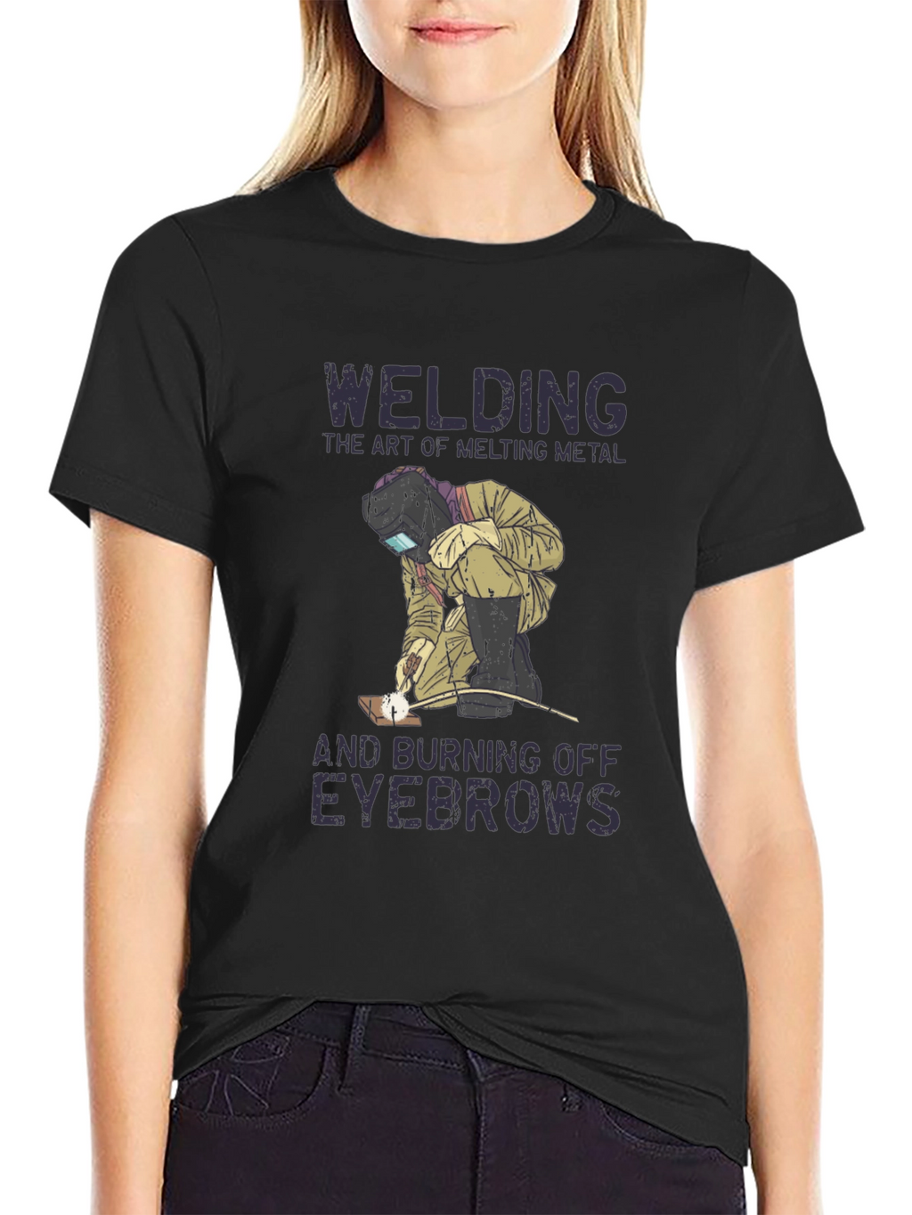 Welding Humor T-Shirt: Art of Melting Metal