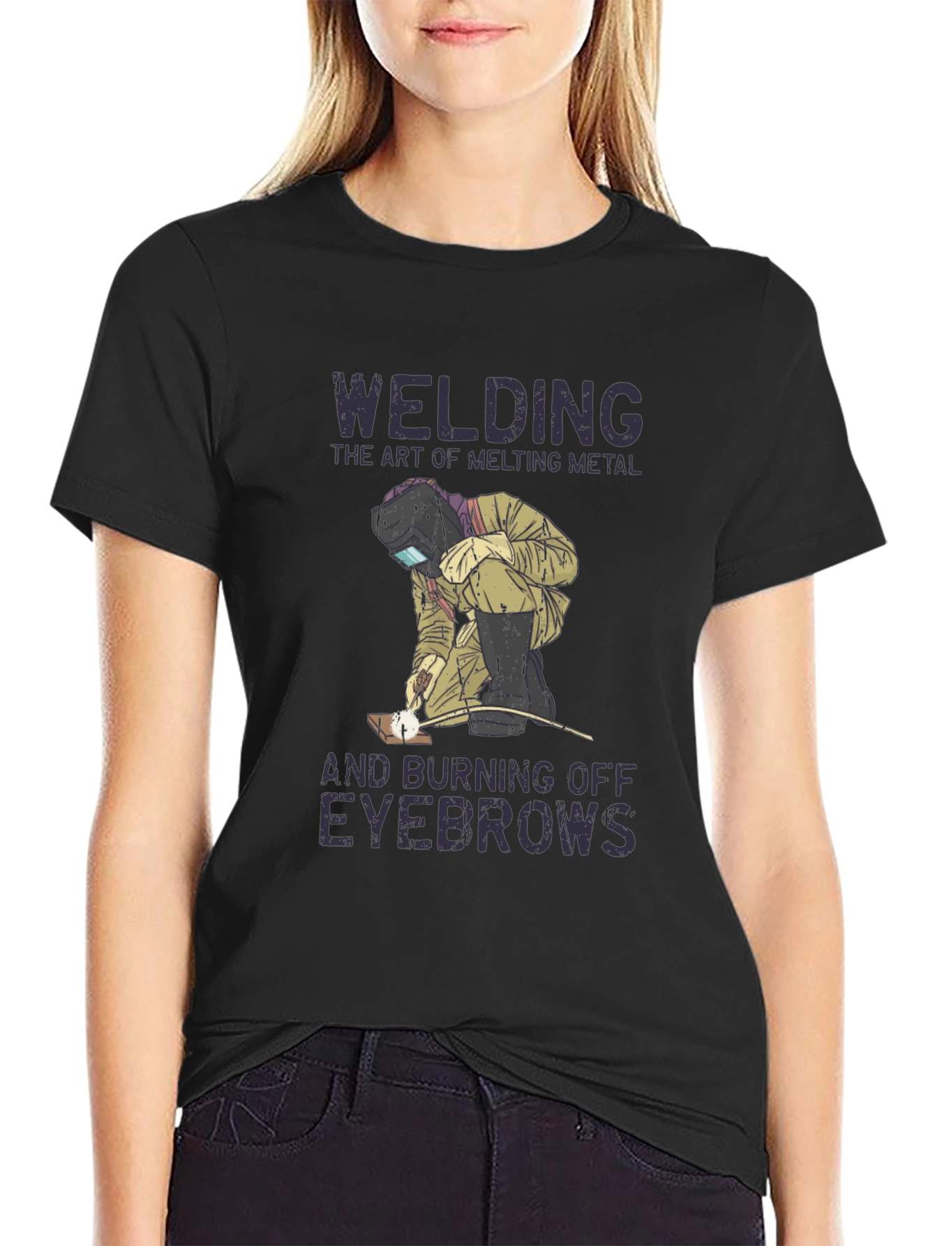 Welding Humor T-Shirt: Art of Melting Metal