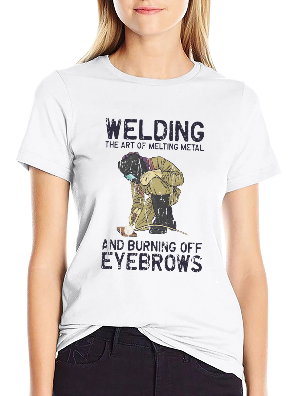 Welding Humor T-Shirt: Art of Melting Metal