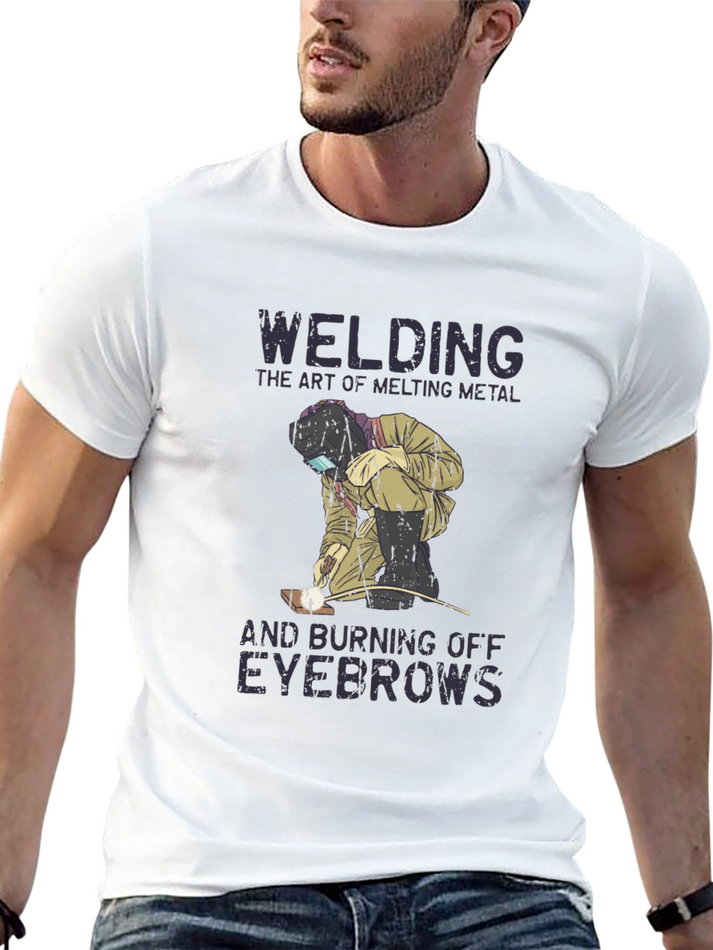Welding Humor T-Shirt: Art of Melting Metal