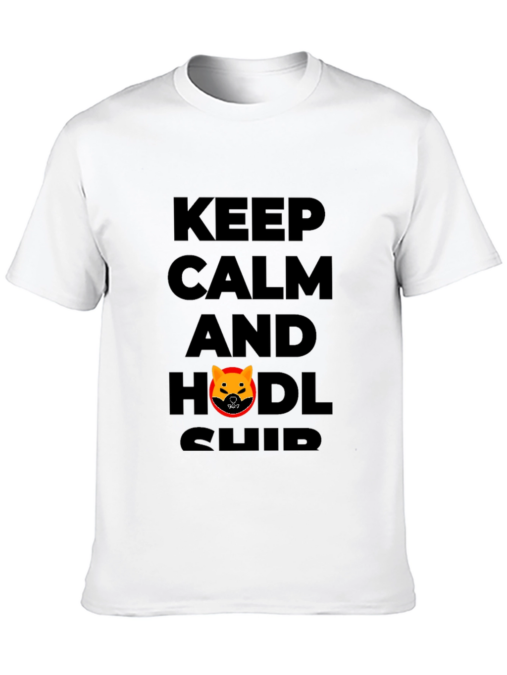 Keep Calm HODL SHIB T-Shirt - Black