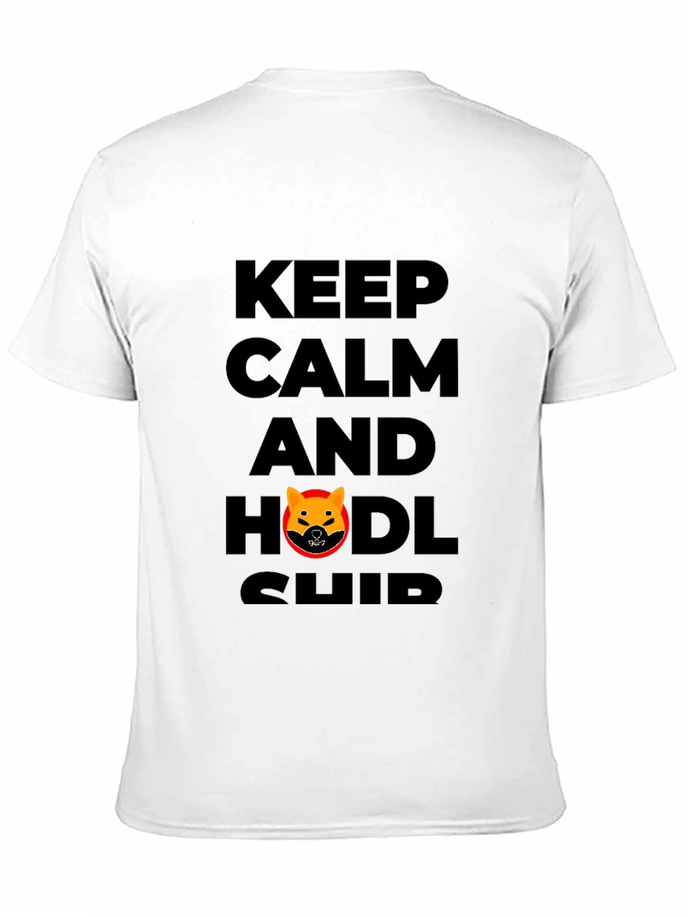 Keep Calm HODL SHIB T-Shirt - Black