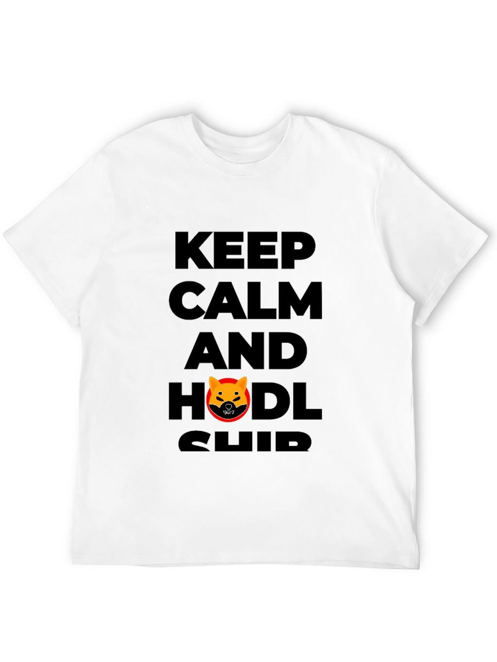 Keep Calm HODL SHIB T-Shirt - Black