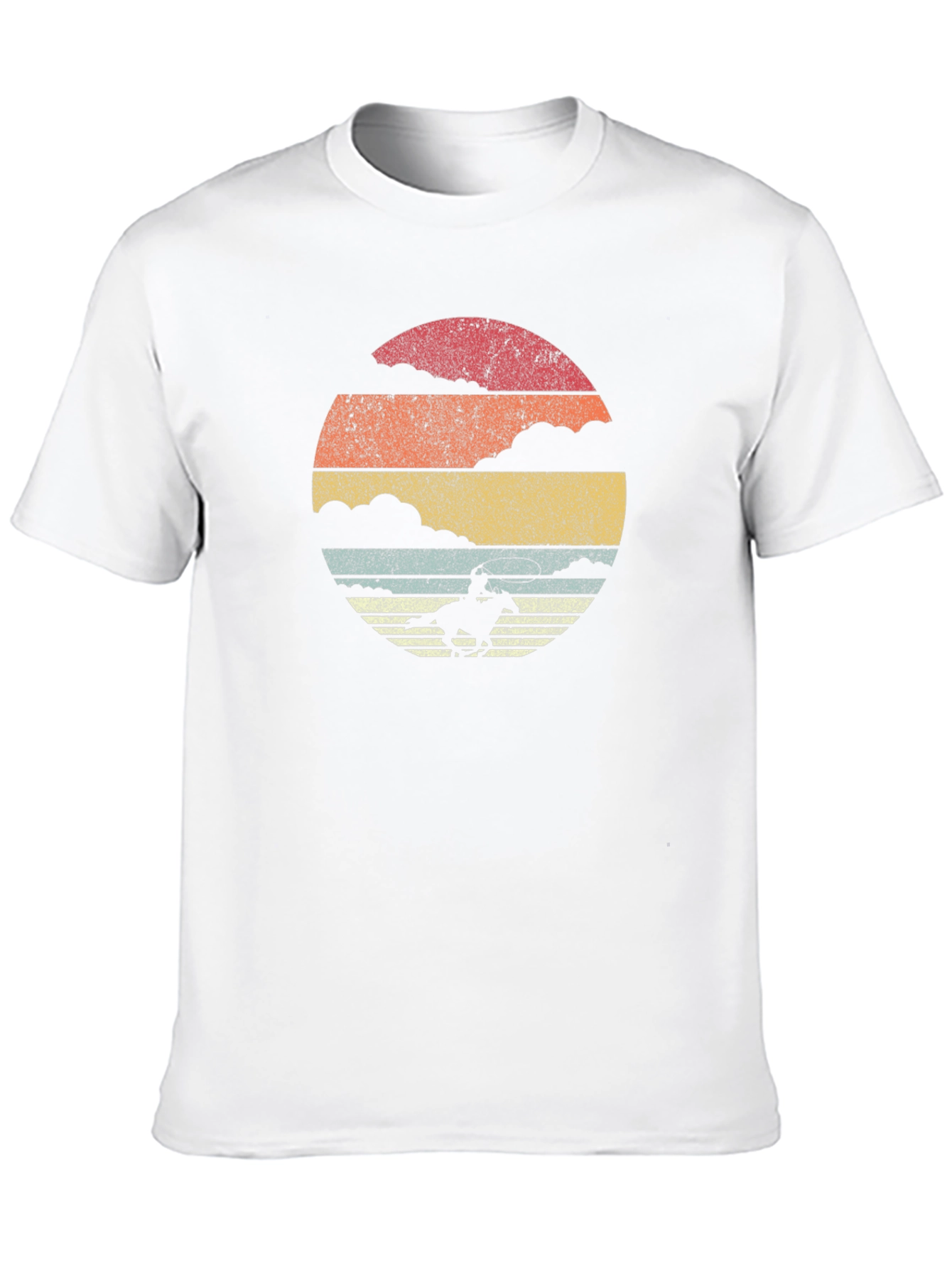 Retro Cowboy Sunset Graphic Tee