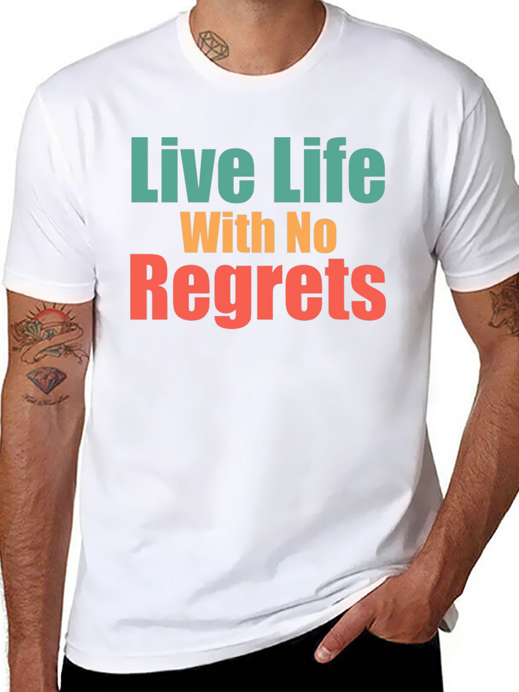Live Life With No Regrets Graphic Tee