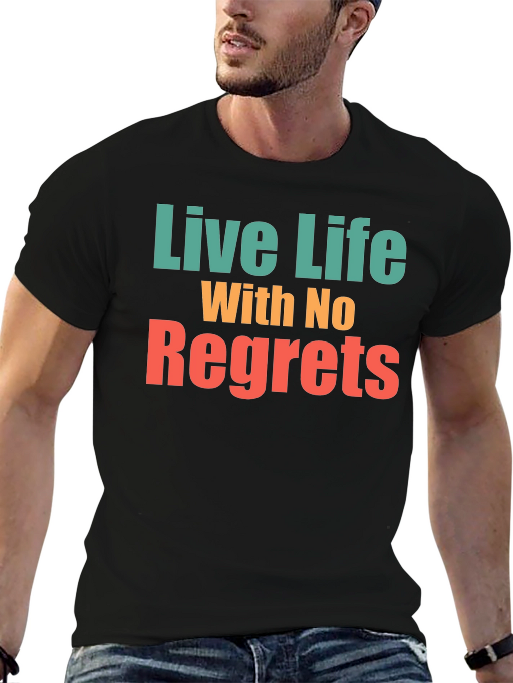 Live Life With No Regrets Graphic Tee