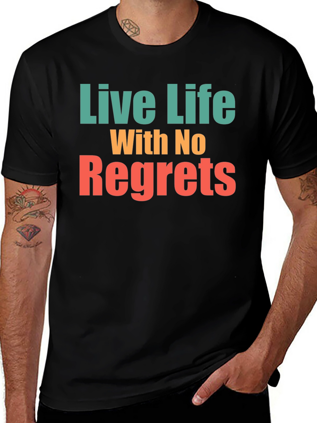 Live Life With No Regrets Graphic Tee