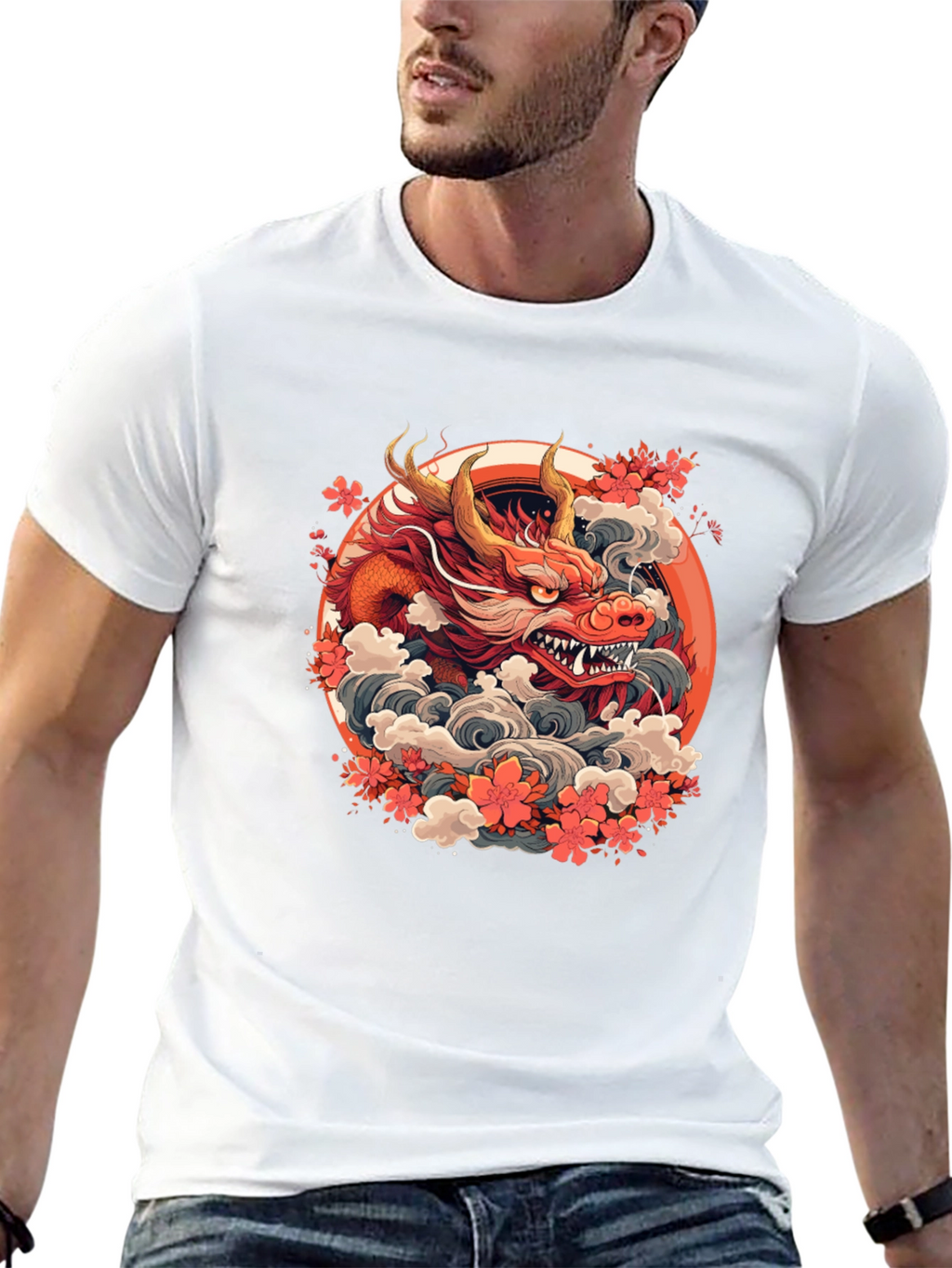 Dragon Graphic Tee - Stylish and Bold