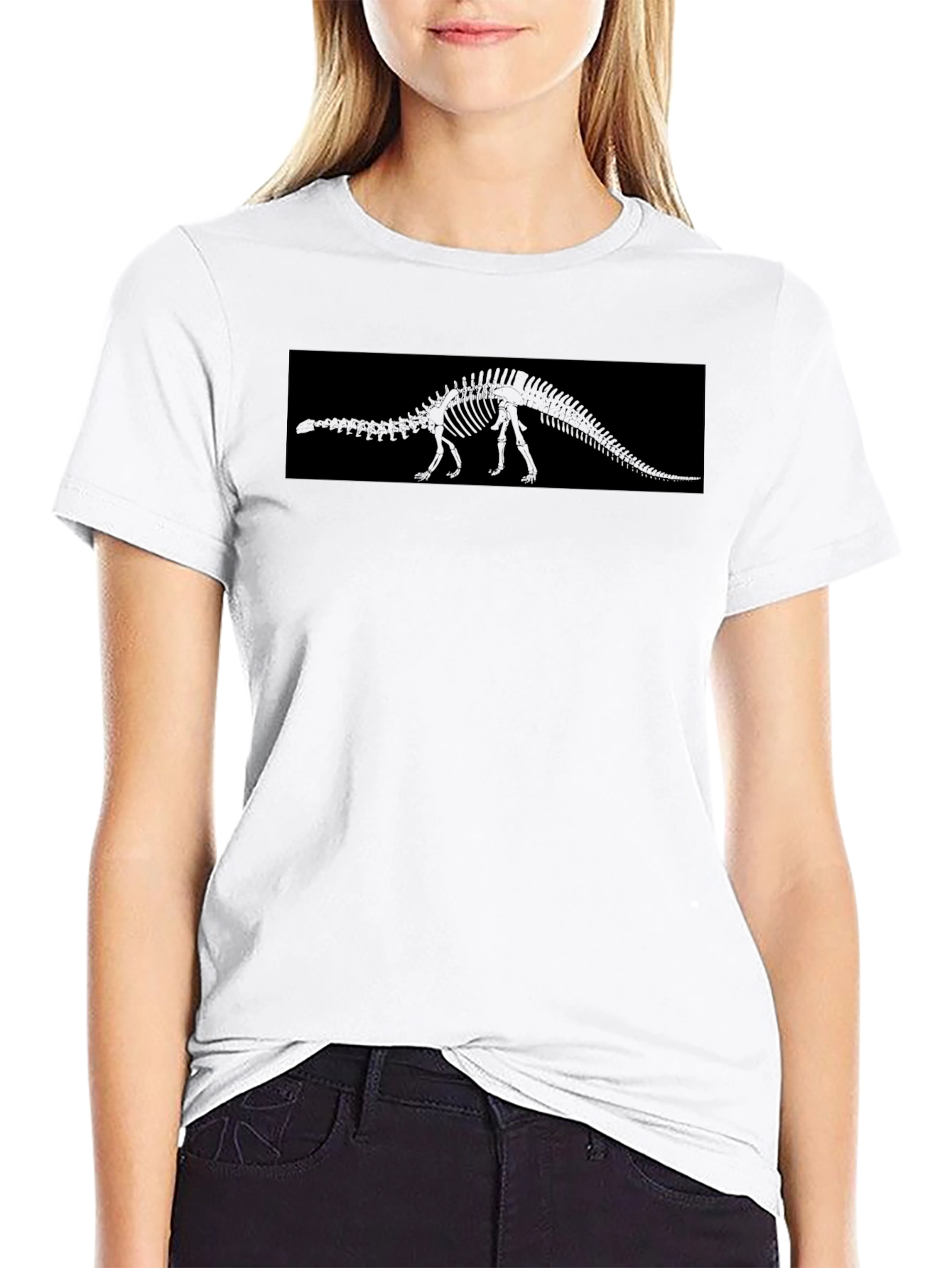 Dino Skeleton Black T-Shirt