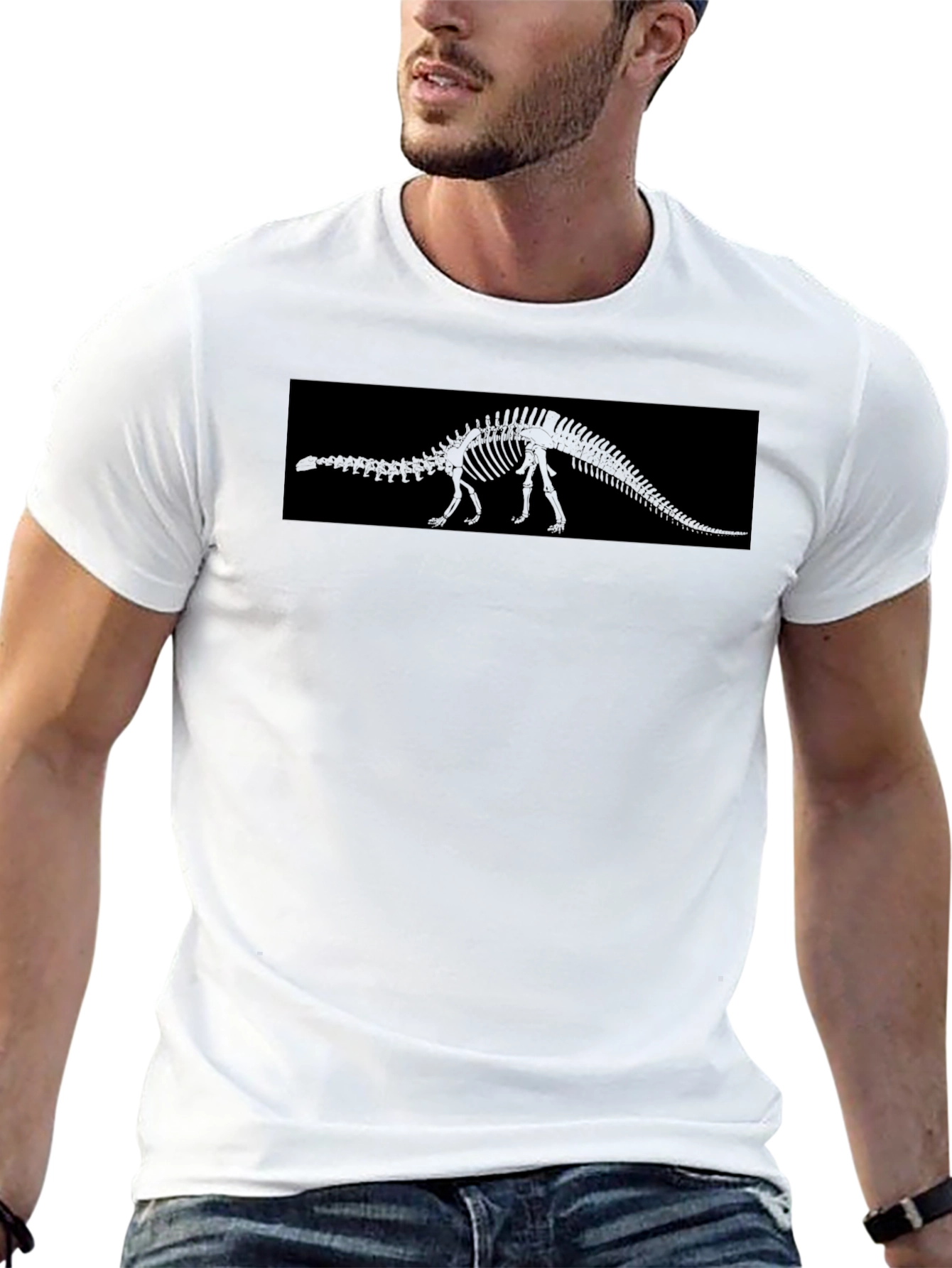 Dino Skeleton Black T-Shirt