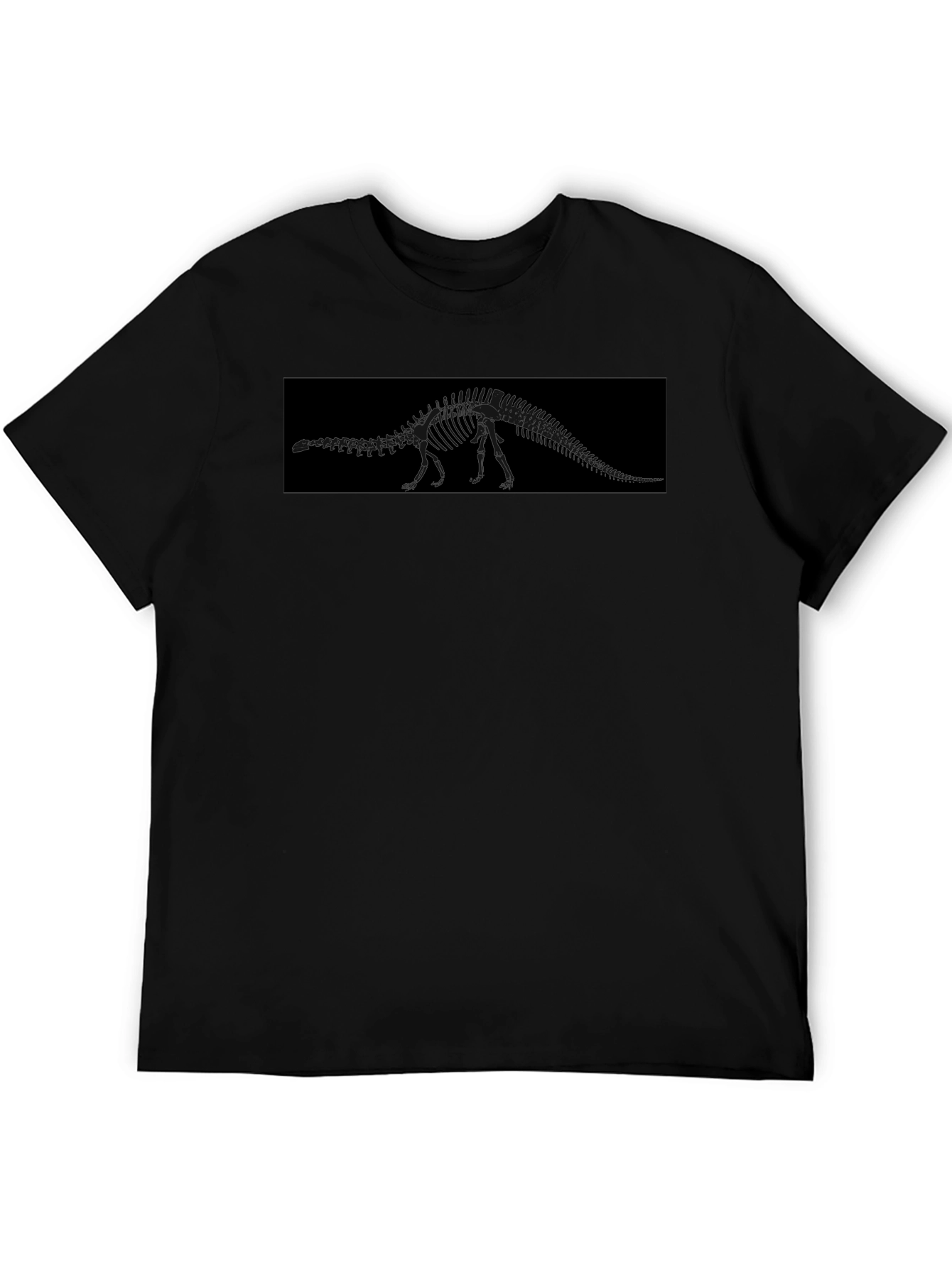 Dino Skeleton Black T-Shirt
