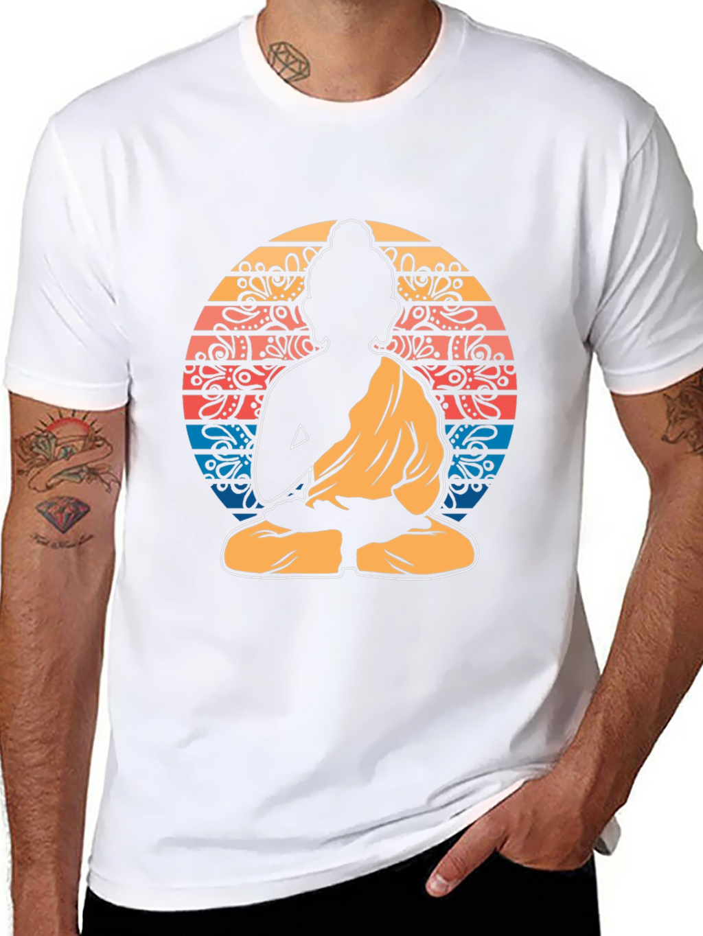Buddha Mandala Graphic Tee - Spiritual Zen Shirt