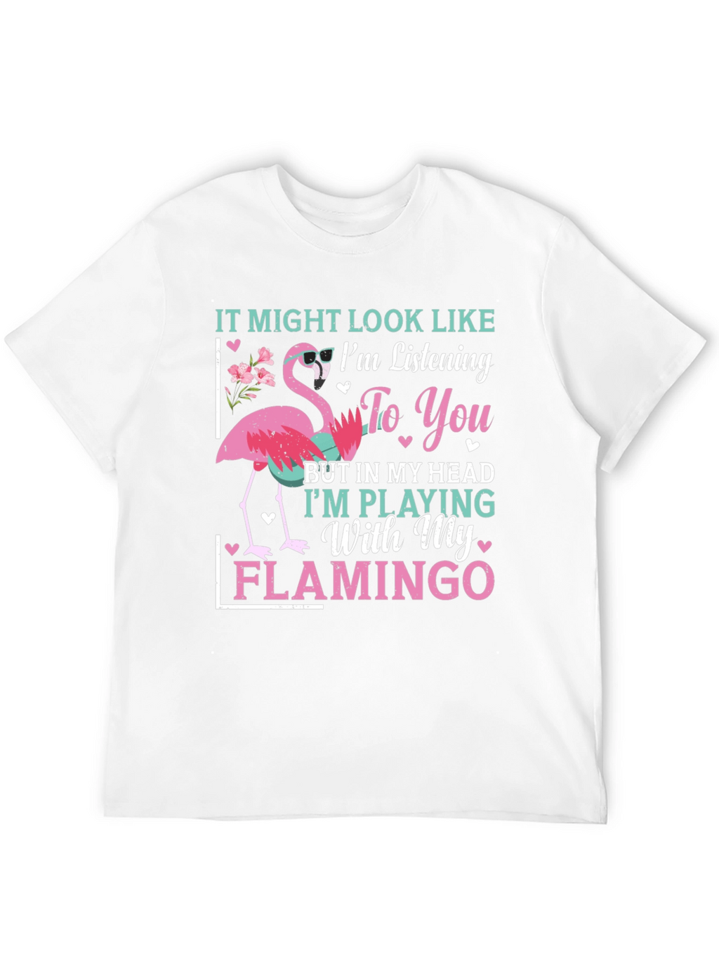 Funny Flamingo T-Shirt - Im Playing With My Flamingo