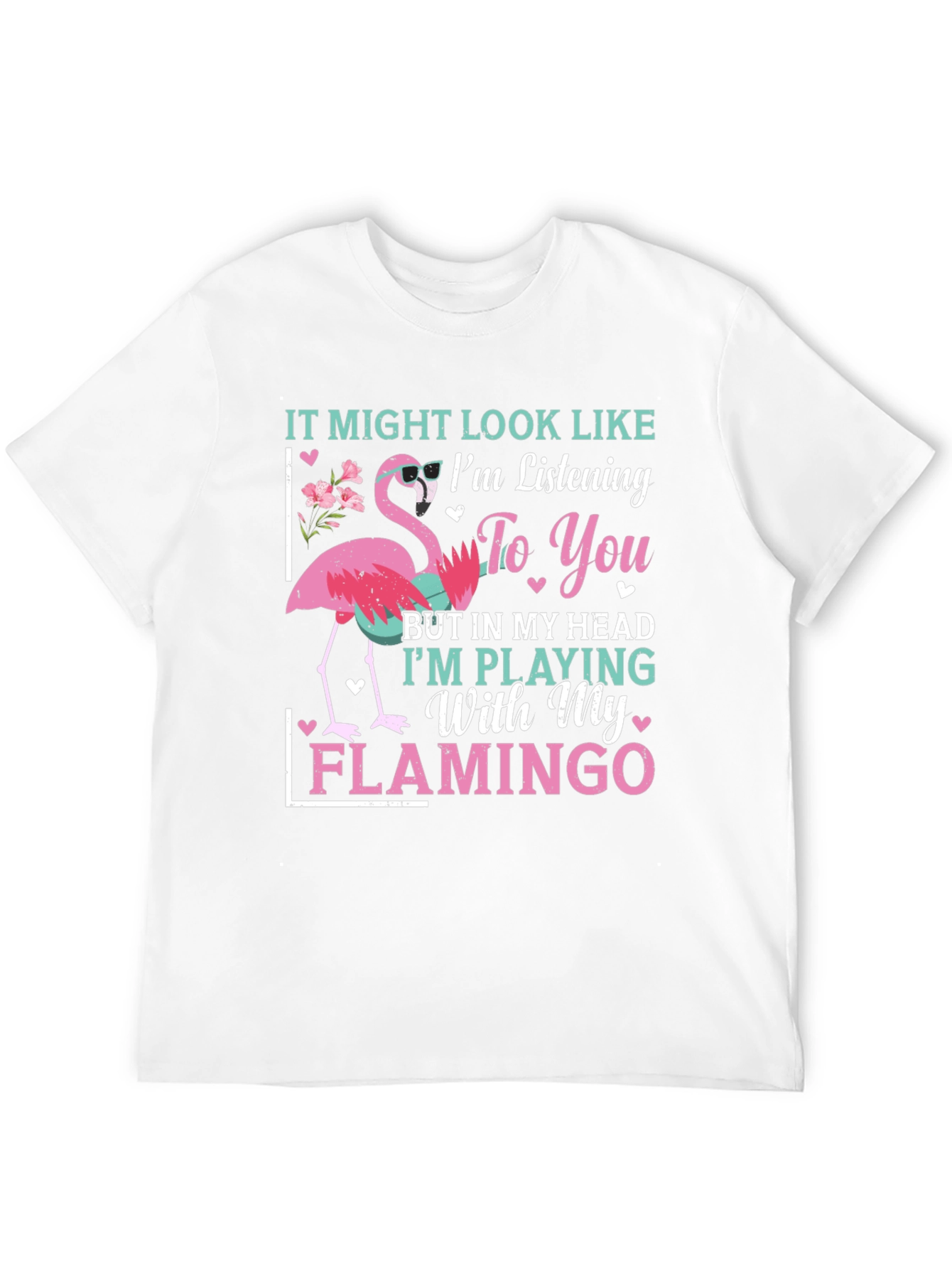 Funny Flamingo T-Shirt - Im Playing With My Flamingo