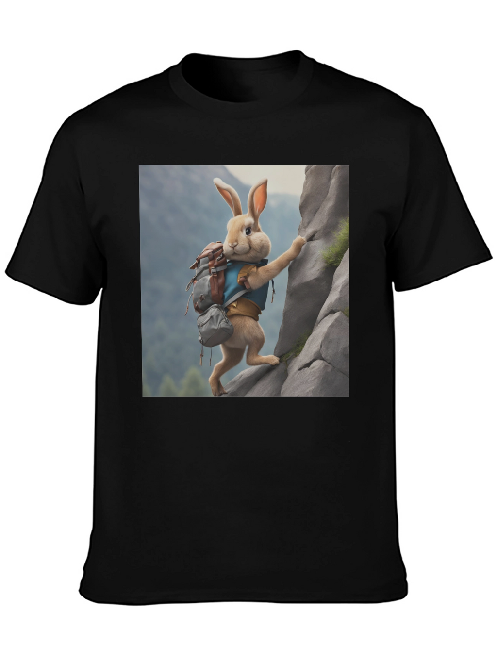Rabbit Climber Black T-Shirt