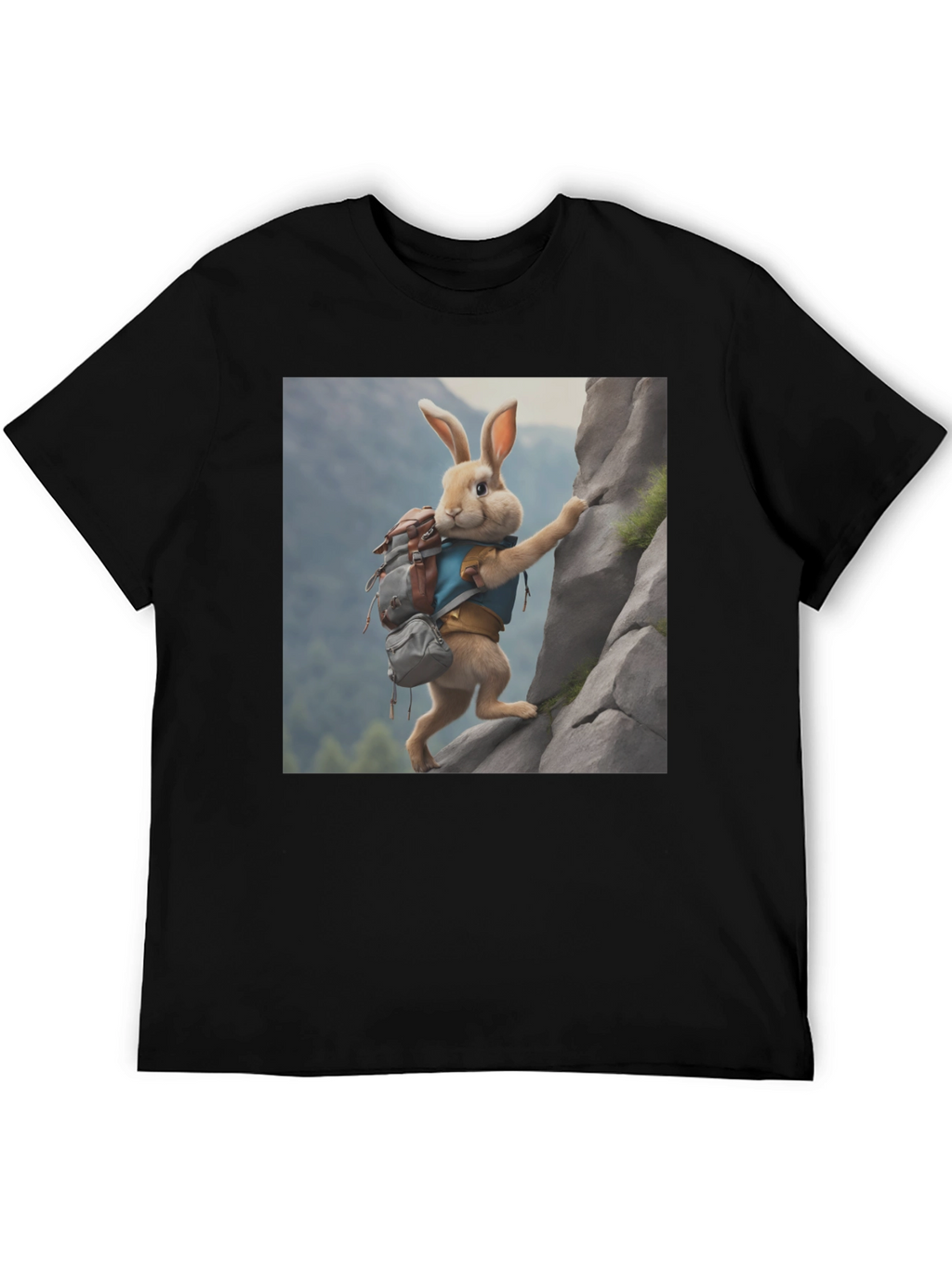 Rabbit Climber Black T-Shirt