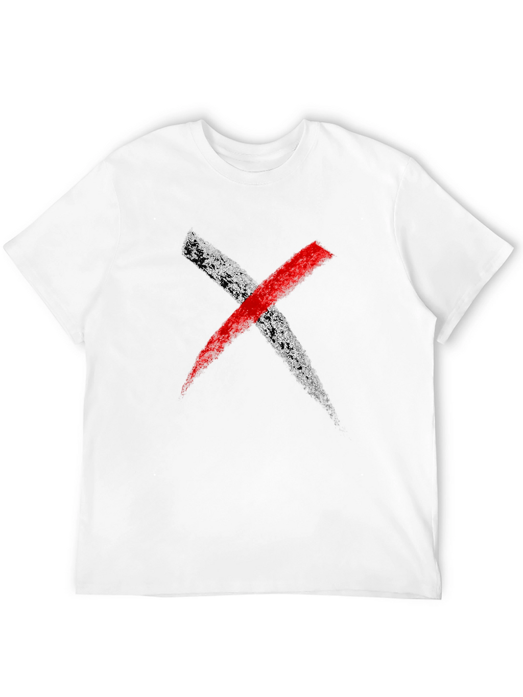 Bold X Graphic Tee - Black
