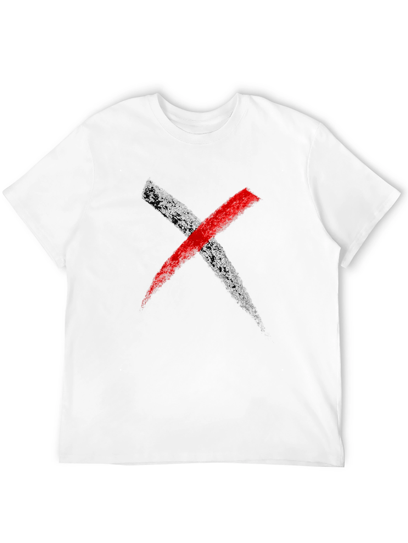 Bold X Graphic Tee - Black