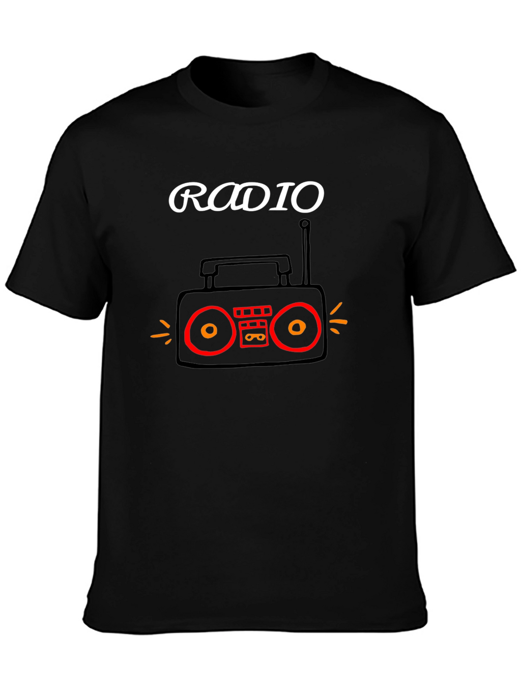 Radio Graphic T-Shirt - Retro Music Tee