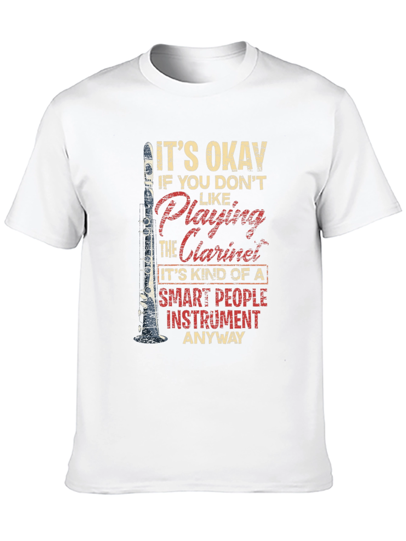 Funny Clarinet T-Shirt Musician Gift Tee