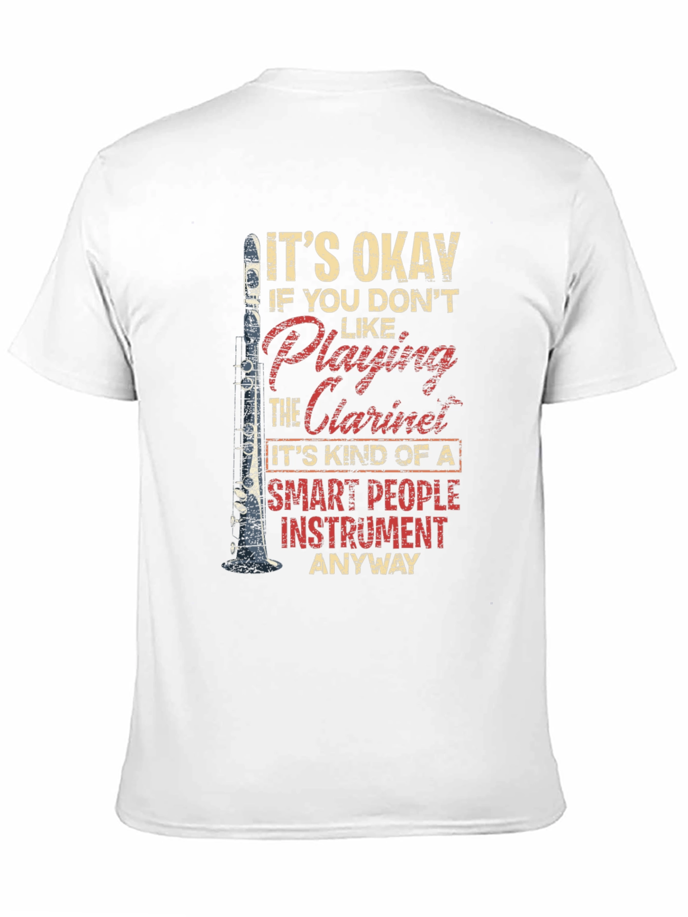 Funny Clarinet T-Shirt Musician Gift Tee