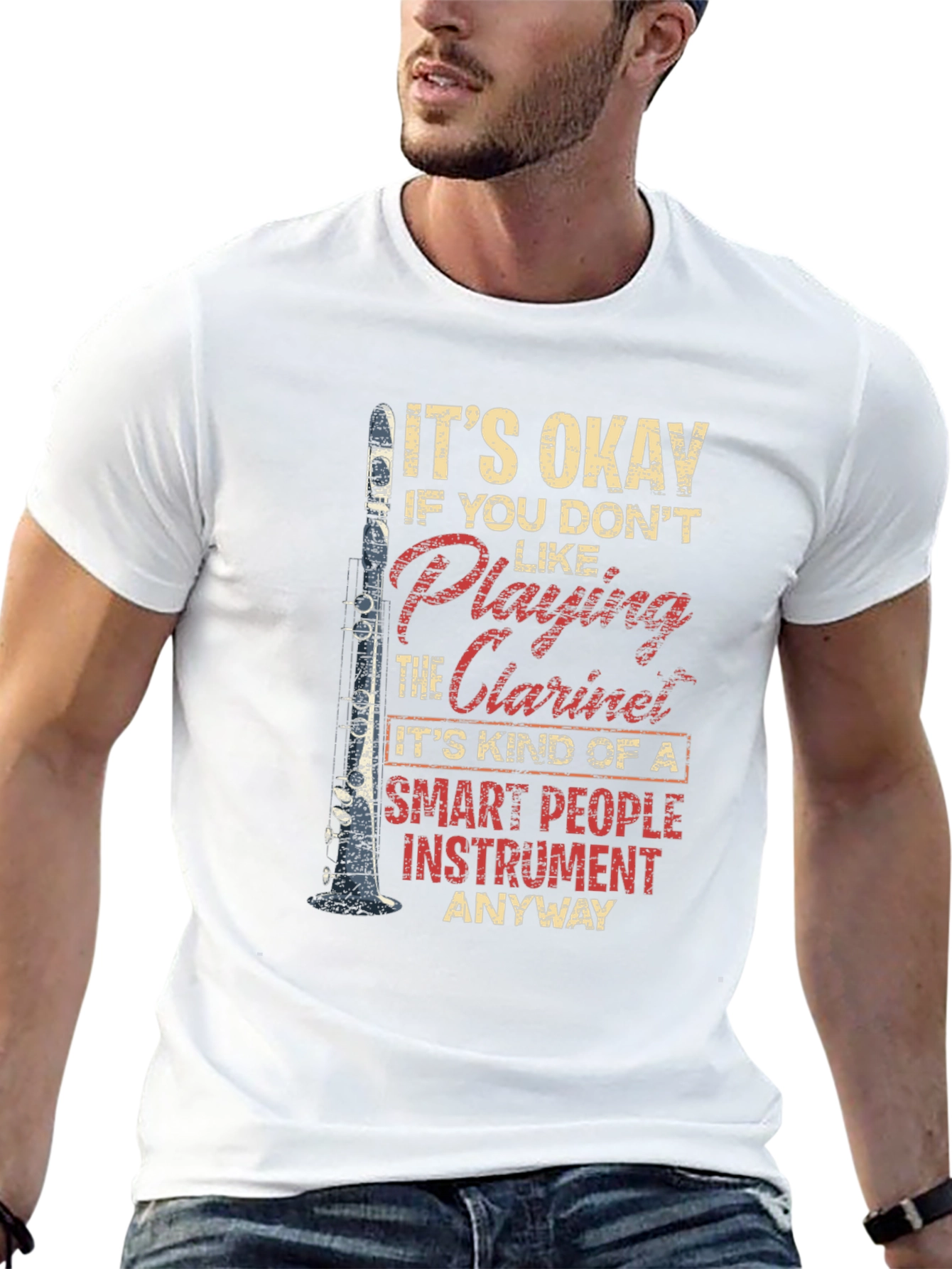 Funny Clarinet T-Shirt Musician Gift Tee