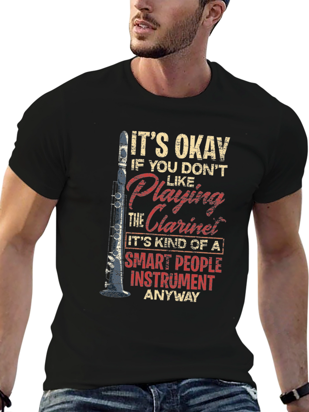 Funny Clarinet T-Shirt Musician Gift Tee