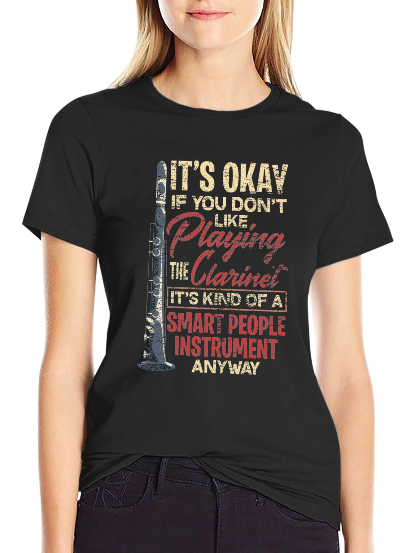 Funny Clarinet T-Shirt Musician Gift Tee
