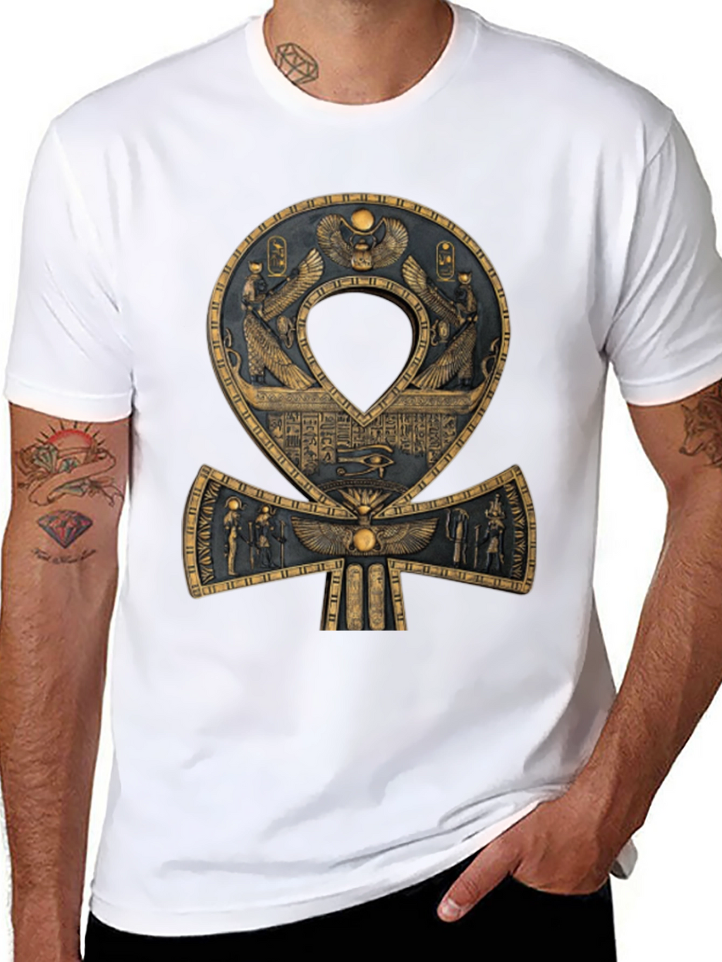 Egyptian Ankh T-Shirt - Symbol of Life and Eternity